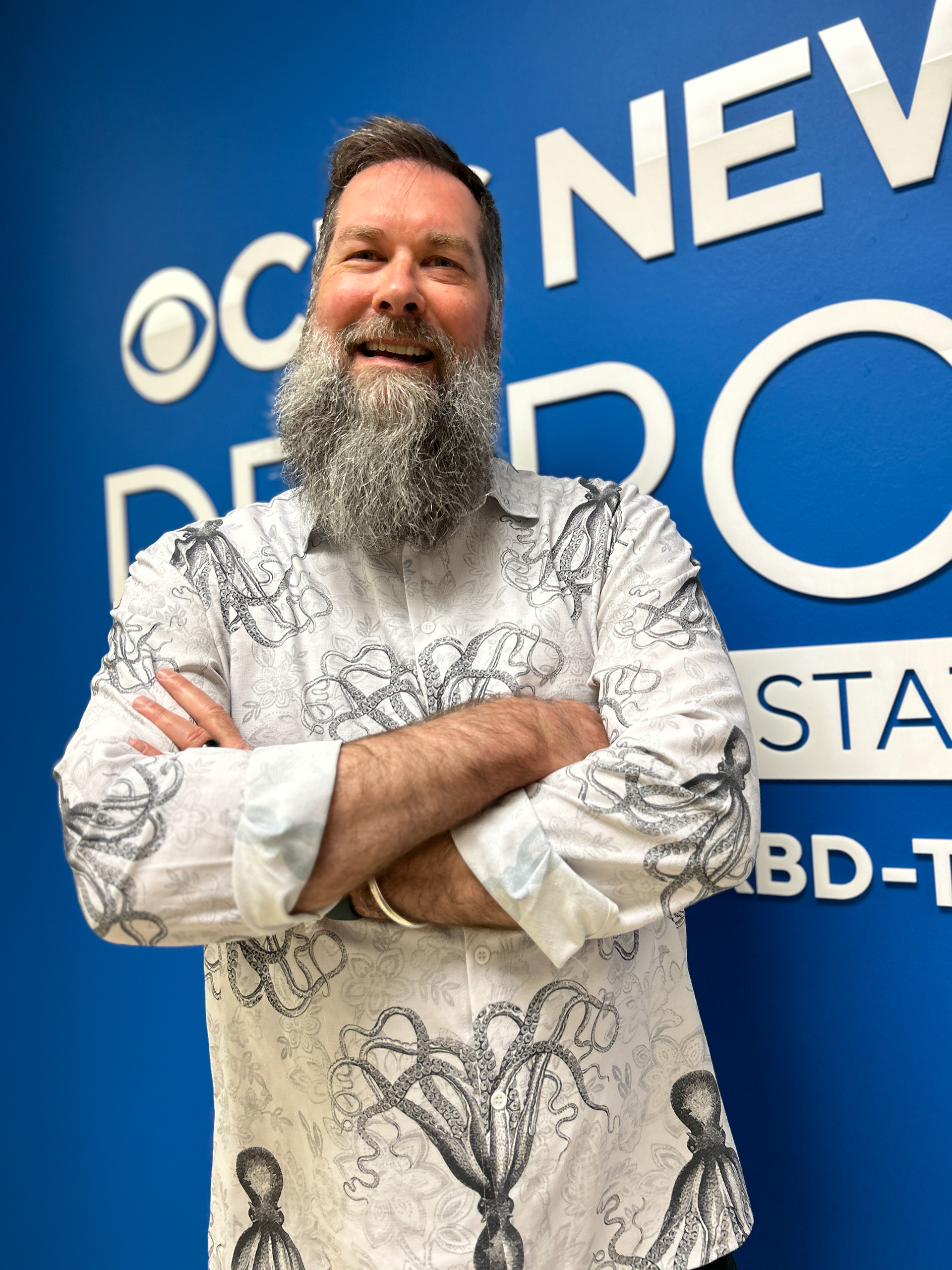 Davezilla at CBS after a live appearance