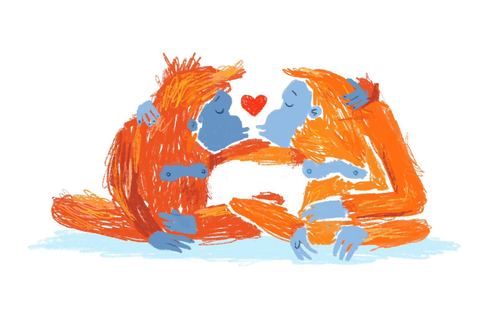 Orangutan love