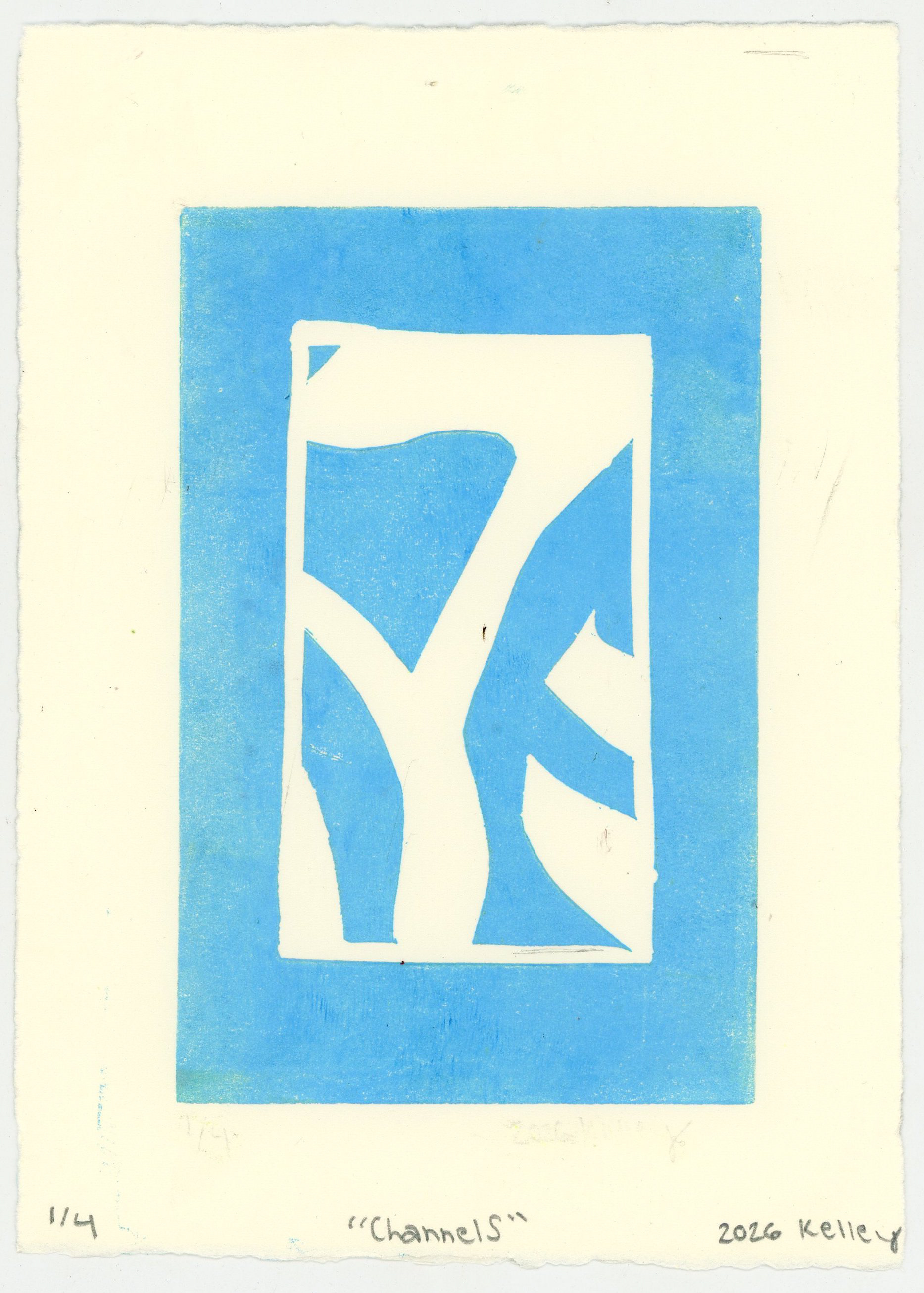 progressive inking relief print