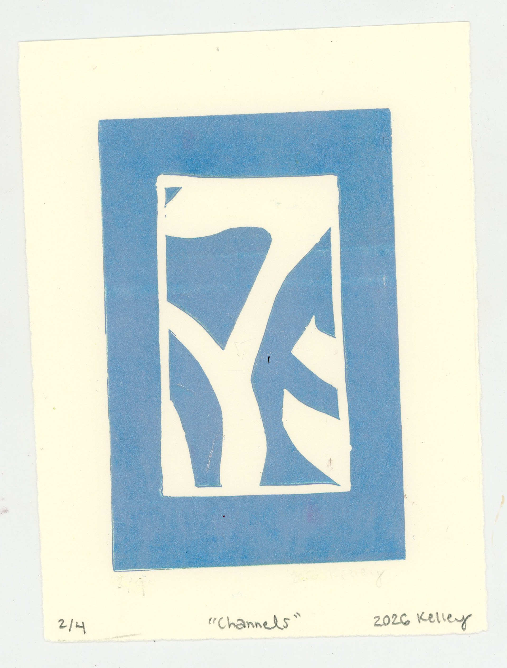 progressive inking relief print