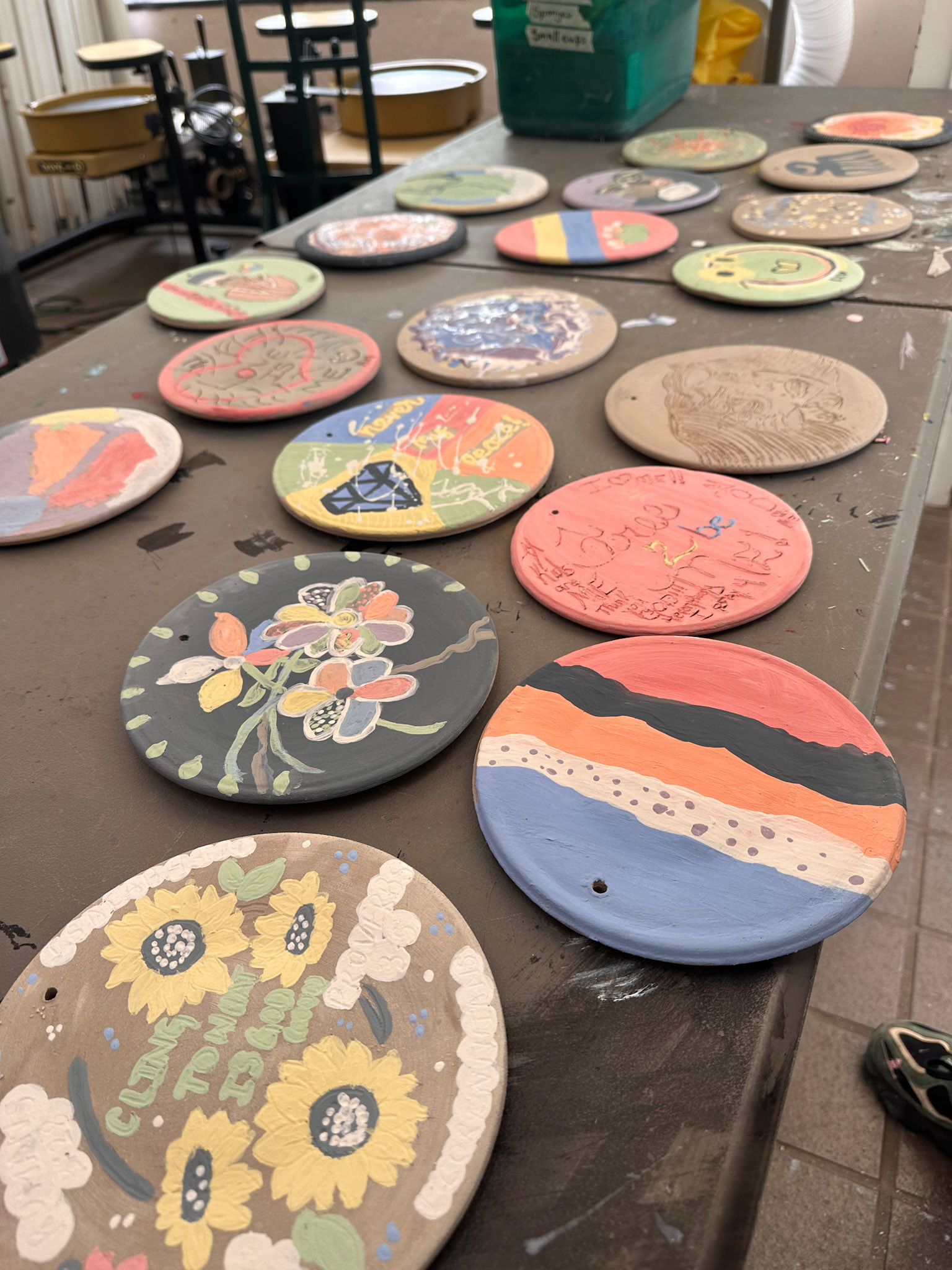 Clay Plate Glazing