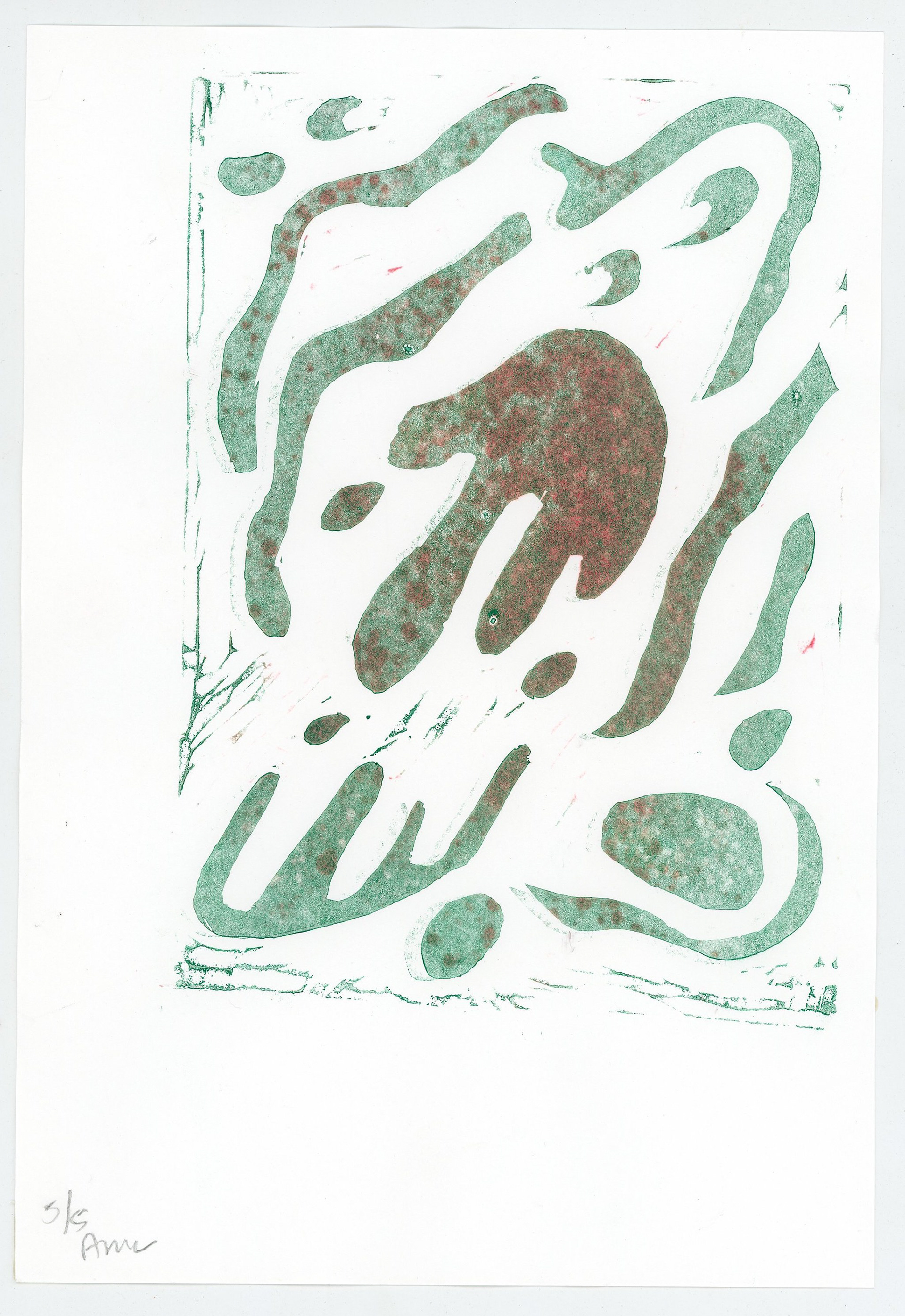 alternative inking process relief print