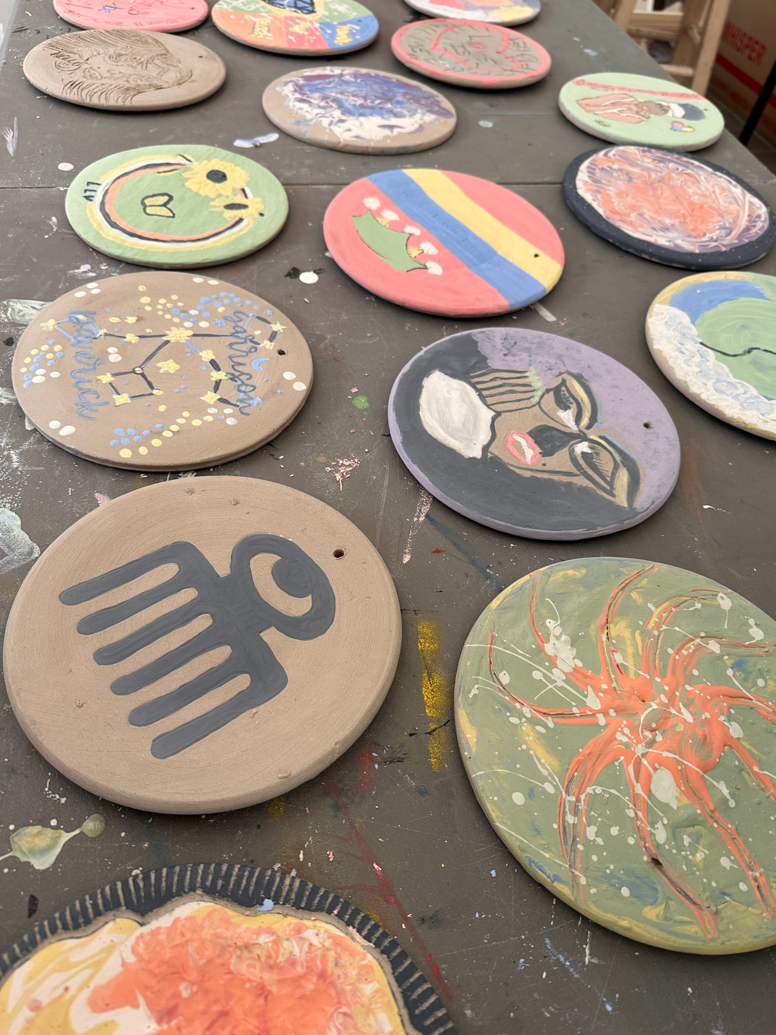 Clay Plate Glazing