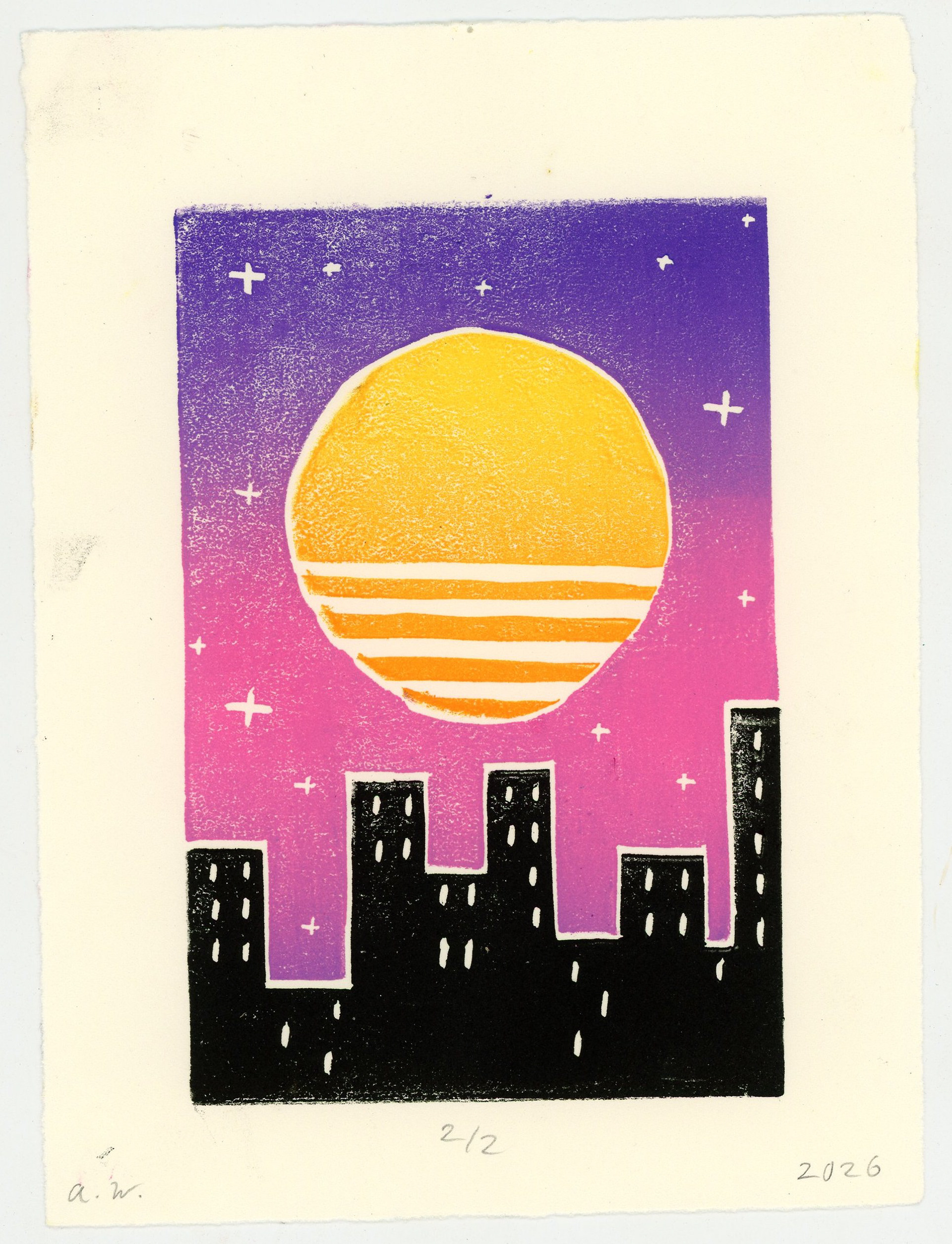 jigsaw method relief print