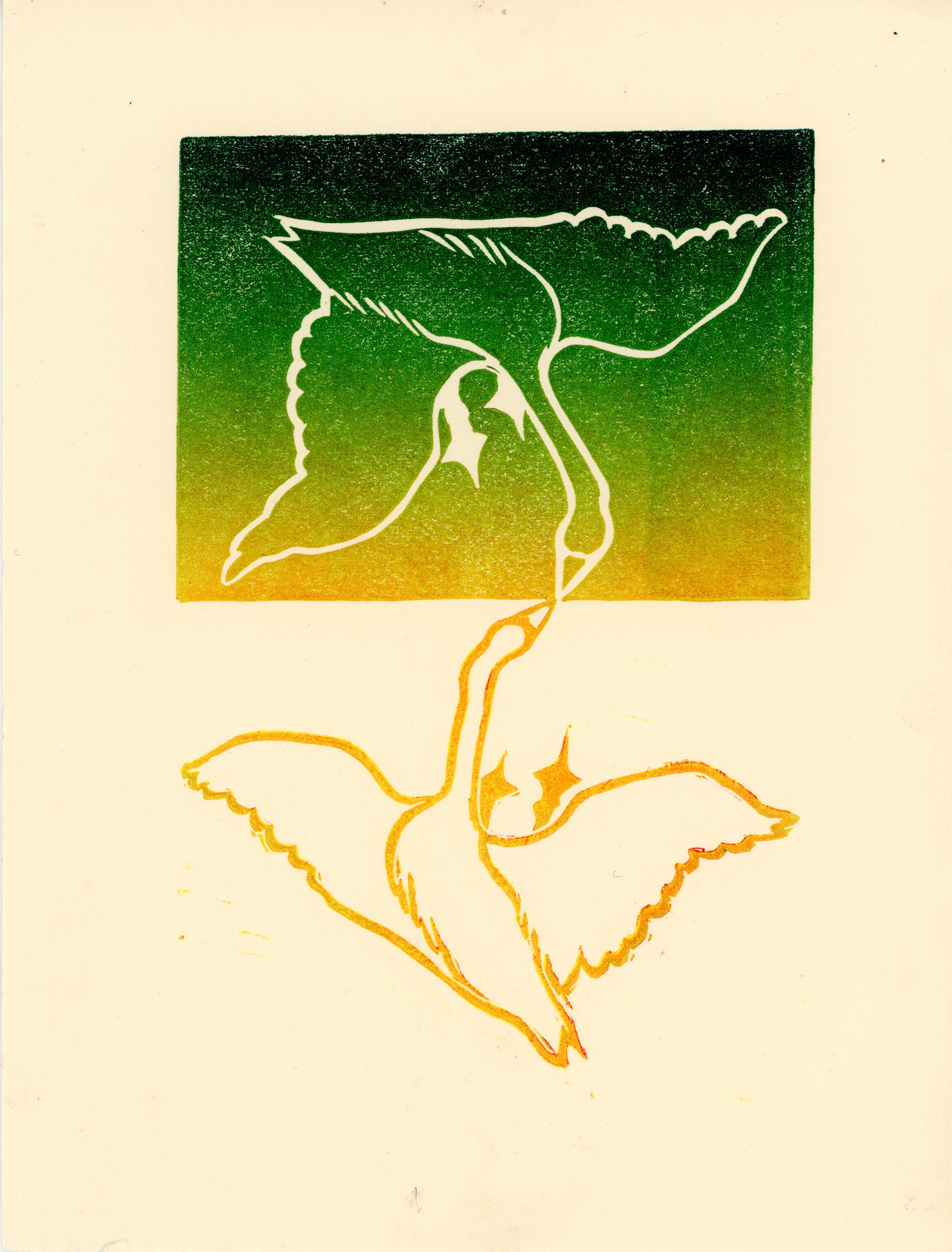 (instructor work) relief print (negative/positive print demo)