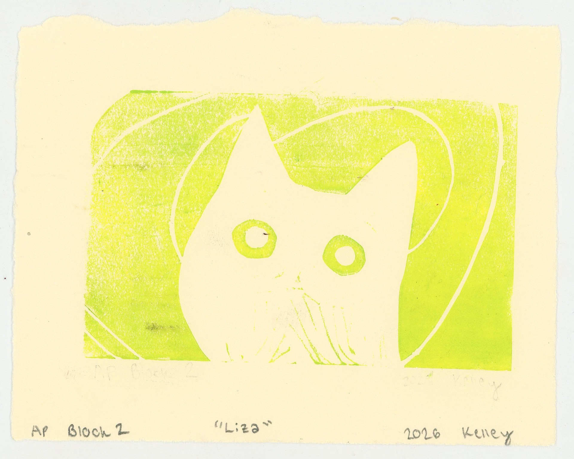 block 2/3 multi-block relief print