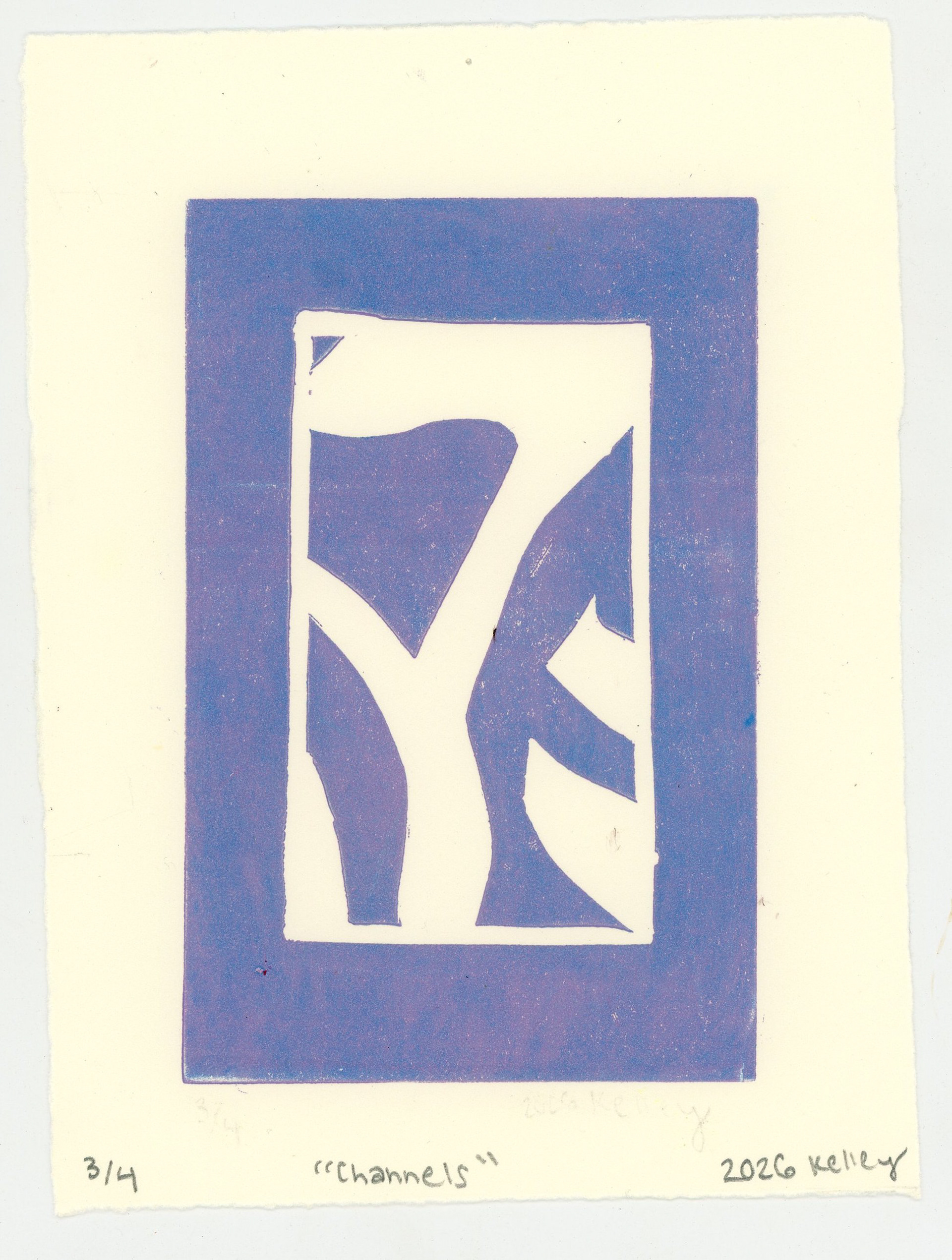 progressive inking relief print