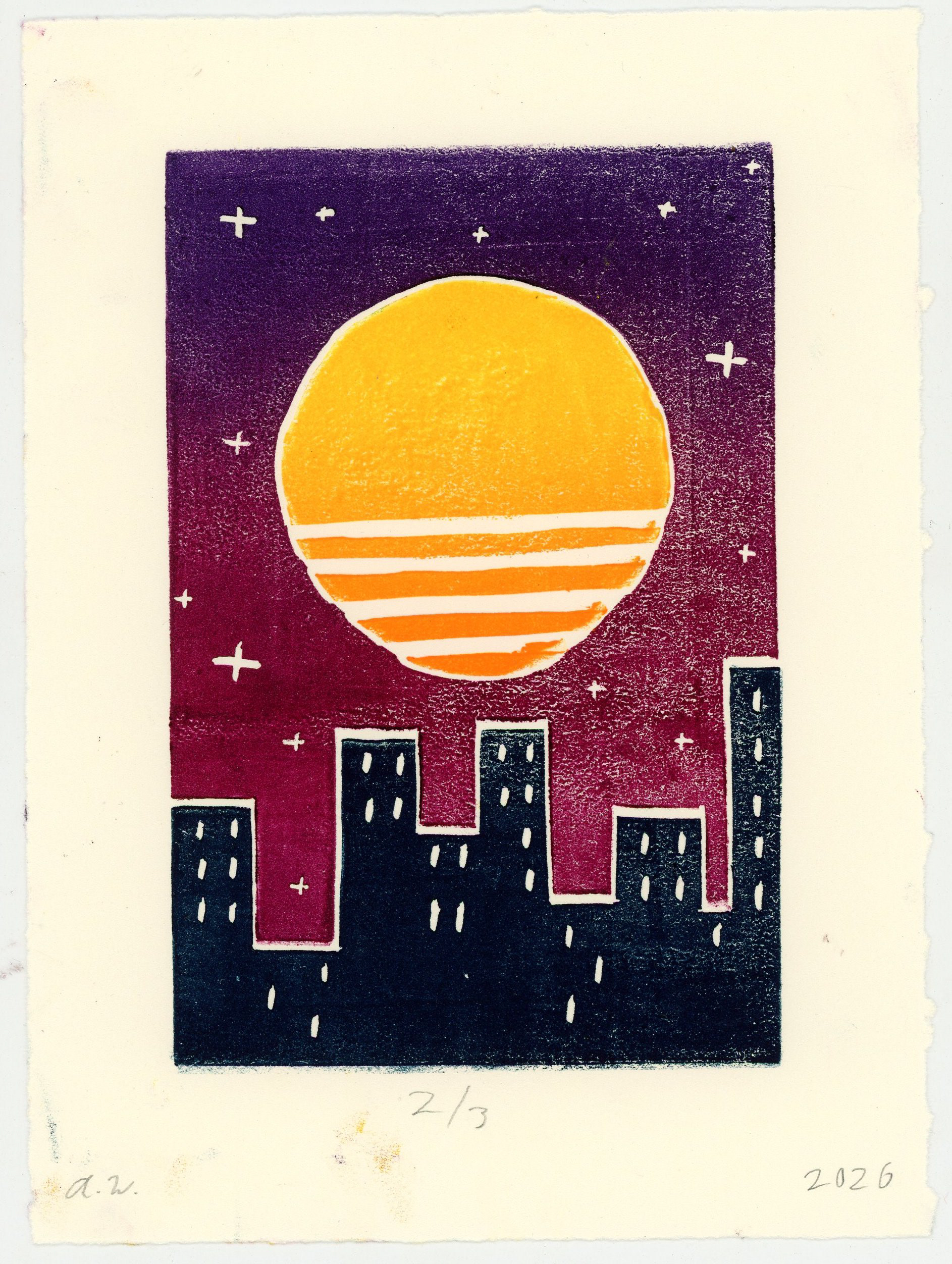 jigsaw method relief print