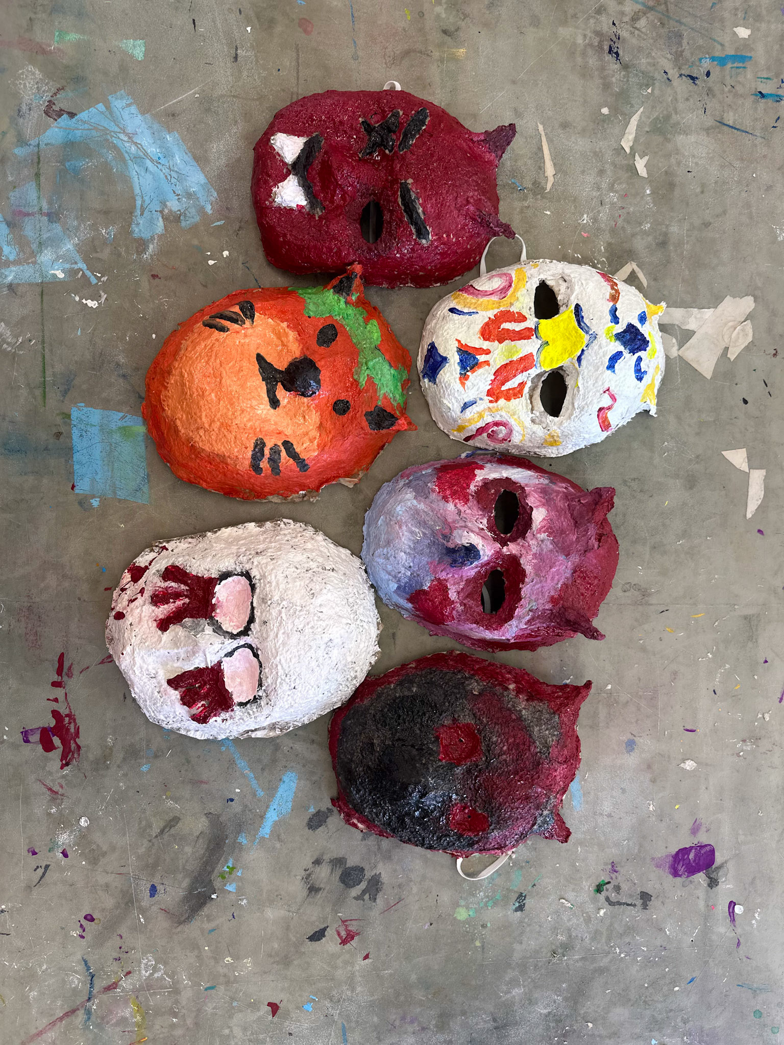 Halloween Paper Mache Masks