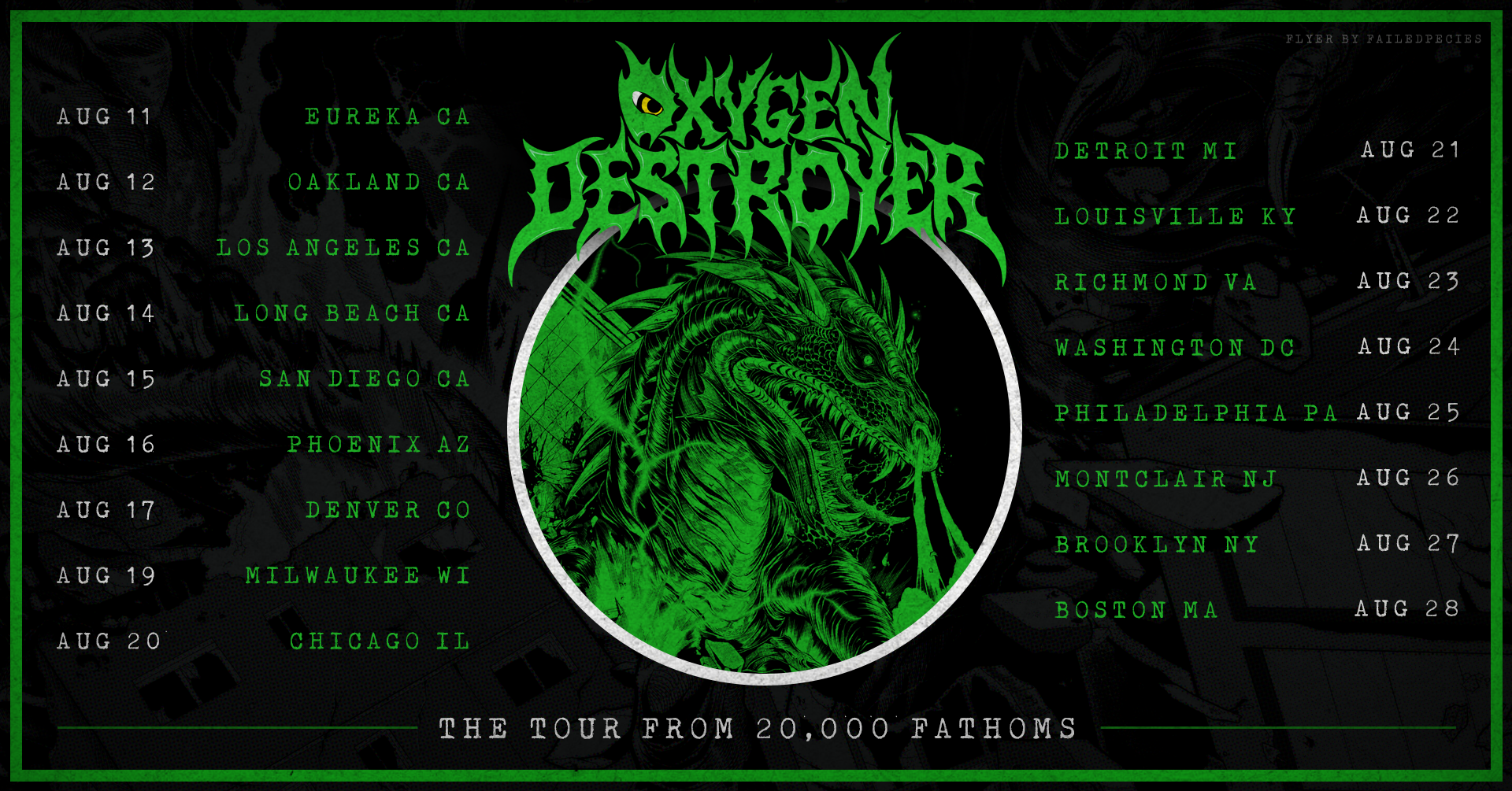 Facebook Banner - Oxygen Destroyer "The Tour from 20,000 Fathoms"