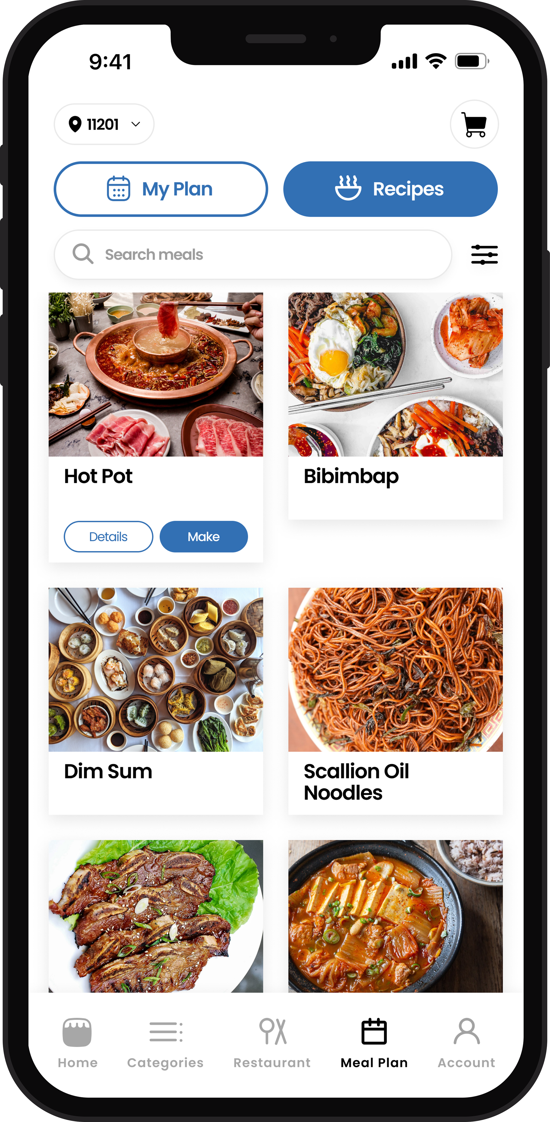 browse meal plans