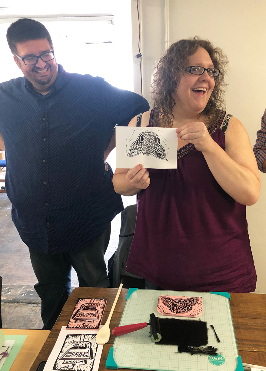 Happy, smiling printers.