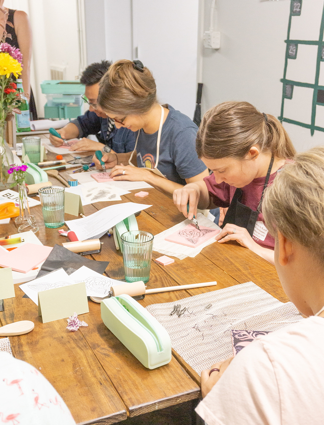 Students concentration.