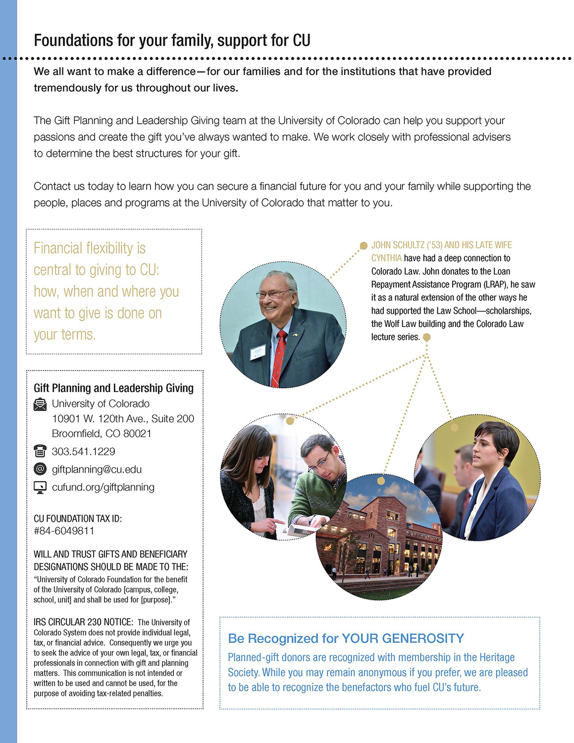 Back cover of estate planning guide.