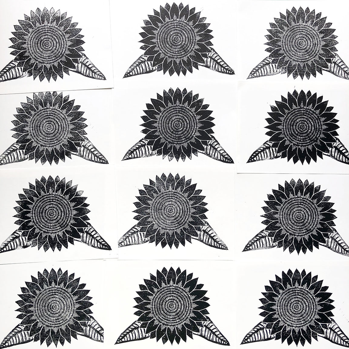 Sunflower prints.