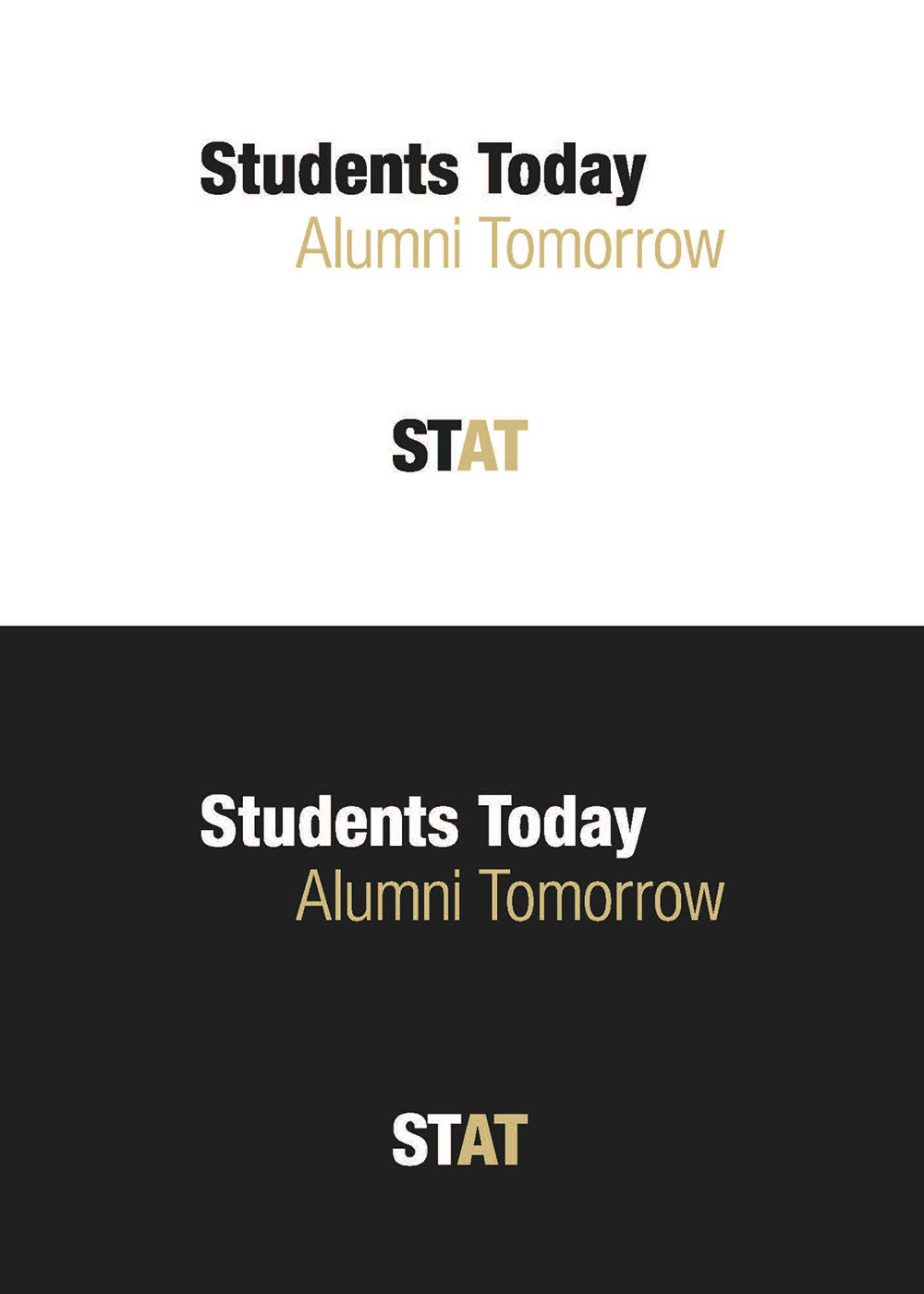 Worldmark design for new student gift organization. Had to design within already established University brand guidelines.