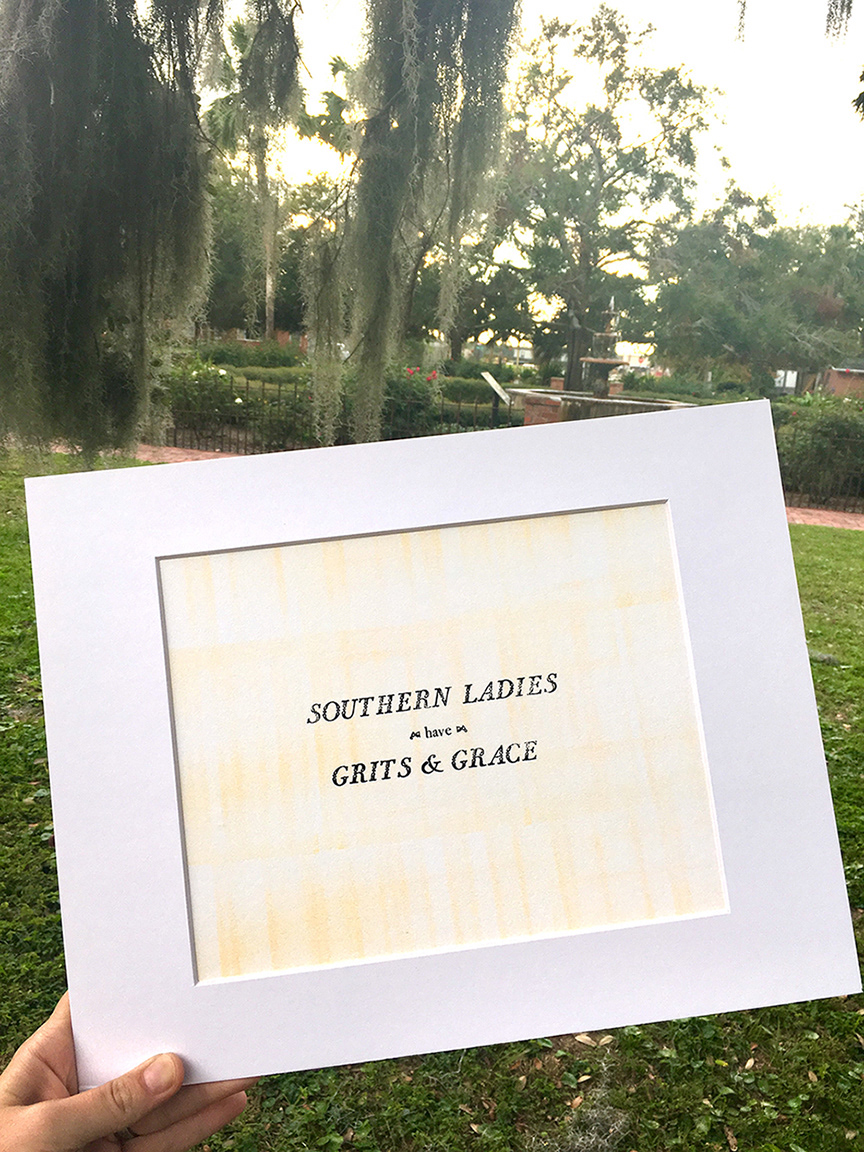 Southern Ladies have Grits and Grace print.