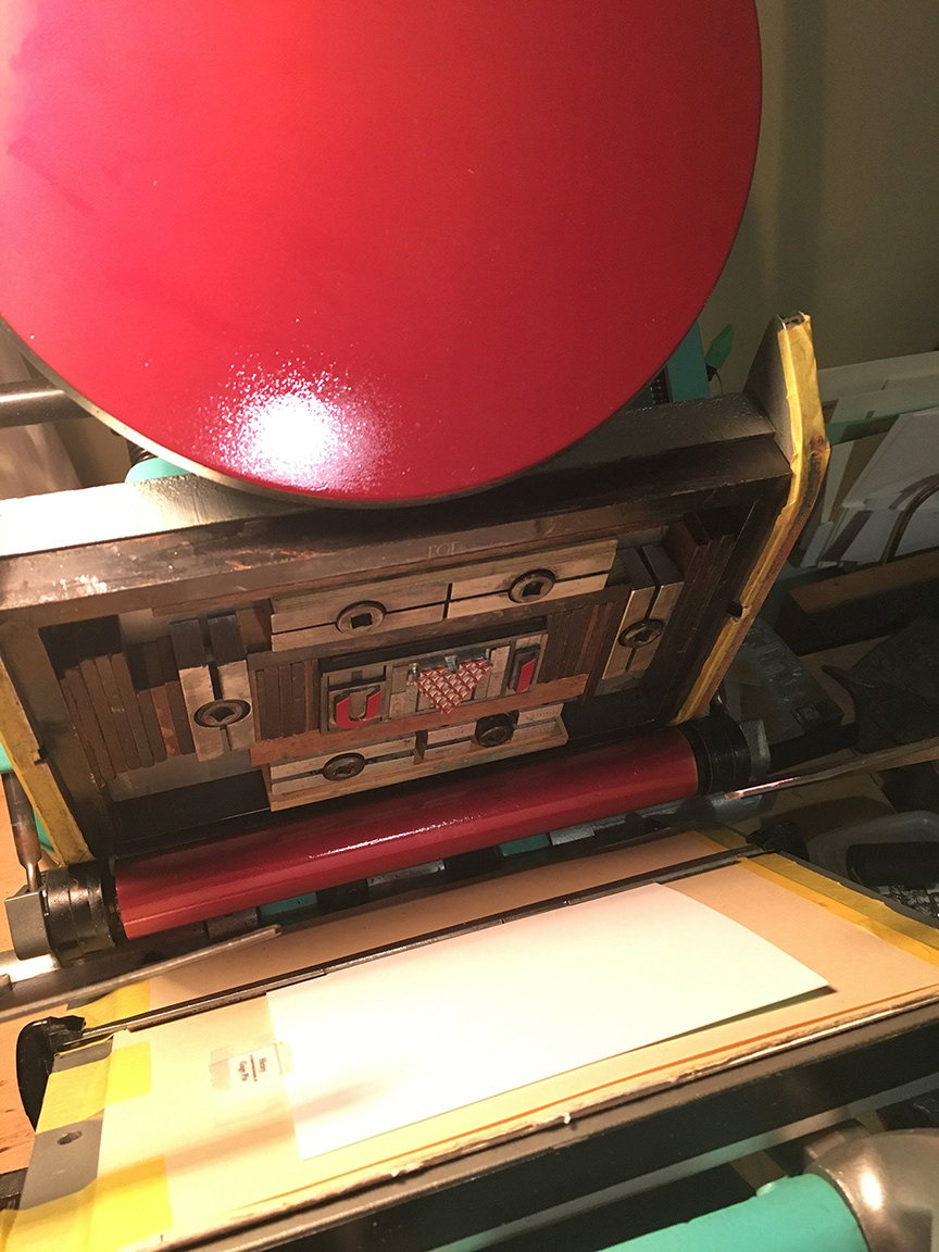 Adana letterpress printer.