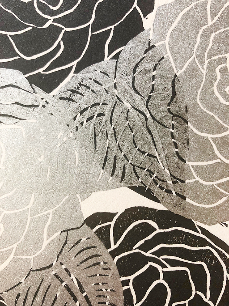 Overprint detail.