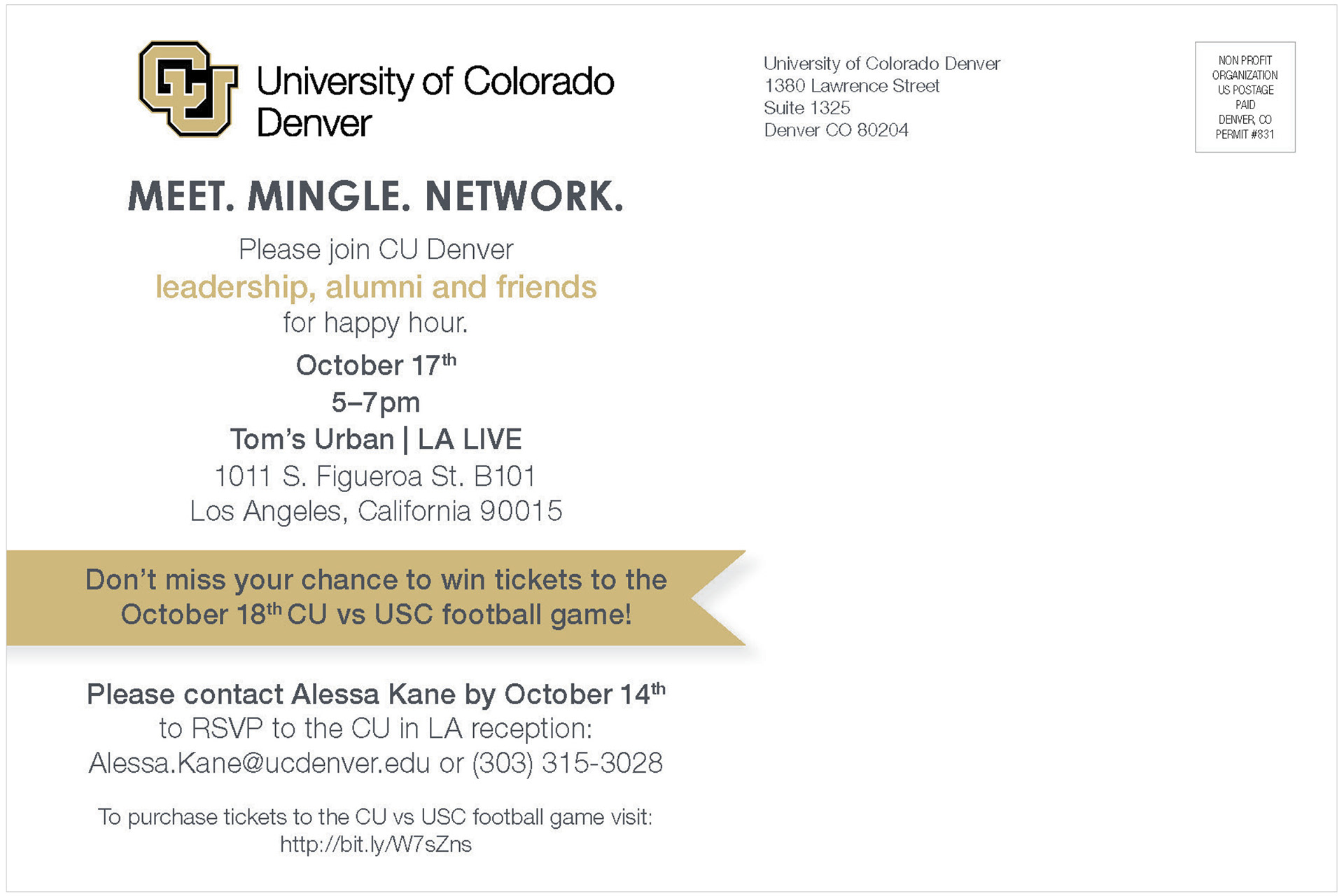 Back of postcard; picked image, designed layout.