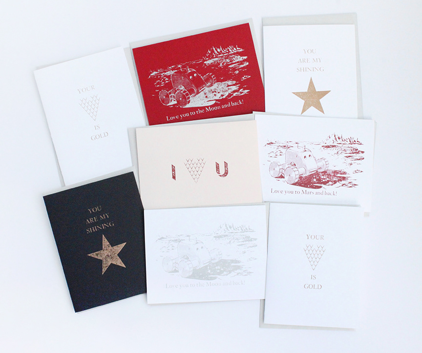 Letterpress cards.
