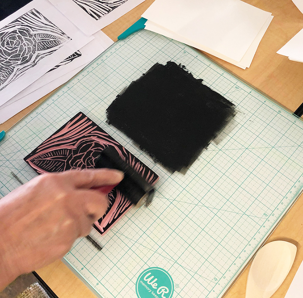 Inking up the block.