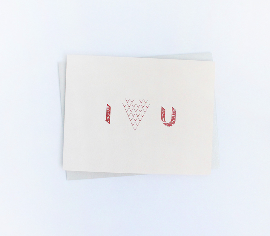 I β€οΈ U card