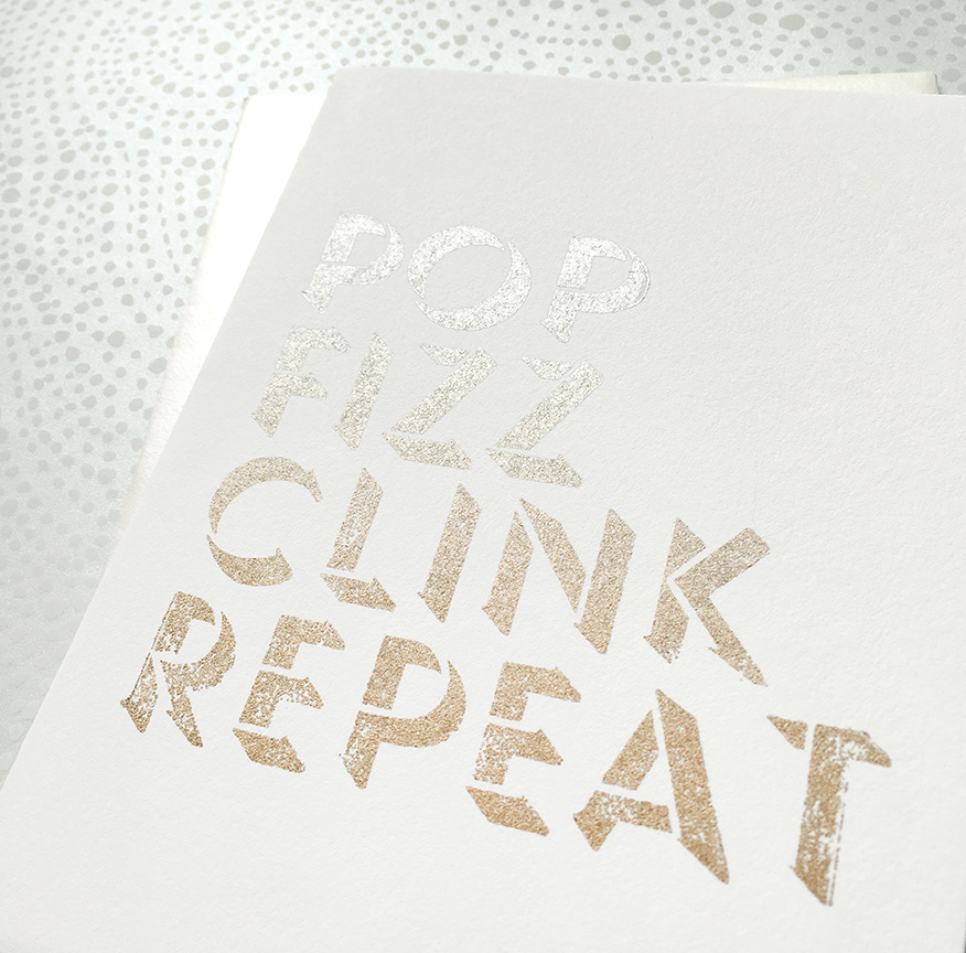 Metallic ink shimmering in the sun.