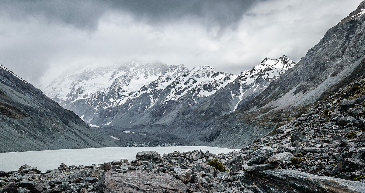 Geltsjermeer in Mt Cook National Park