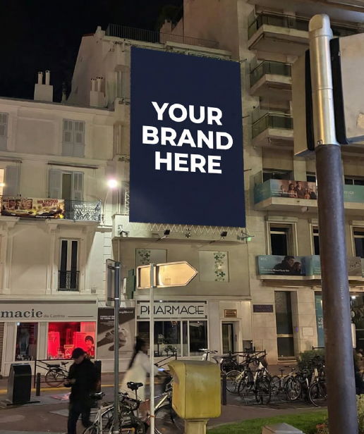 Premium advertising and outdoor branding management in Cannes for international event venues