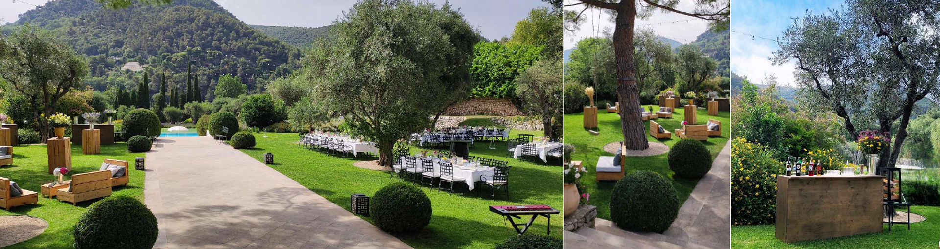 Host your most prestigious outdoor events under the shade of century-old olive trees in our enchanting gardens.