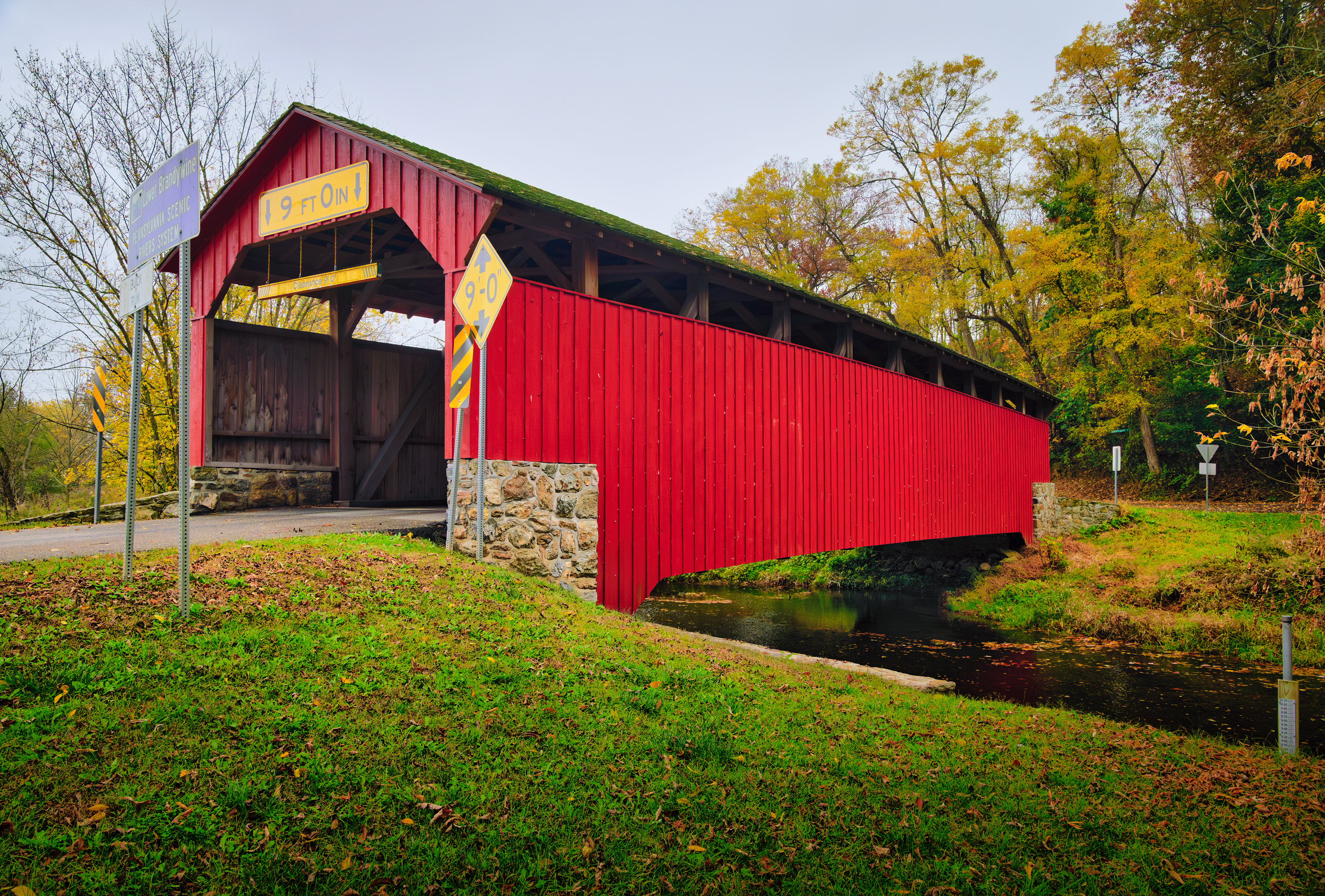 Speakman Number 1 Covered Bridge in East Fallowfield Township