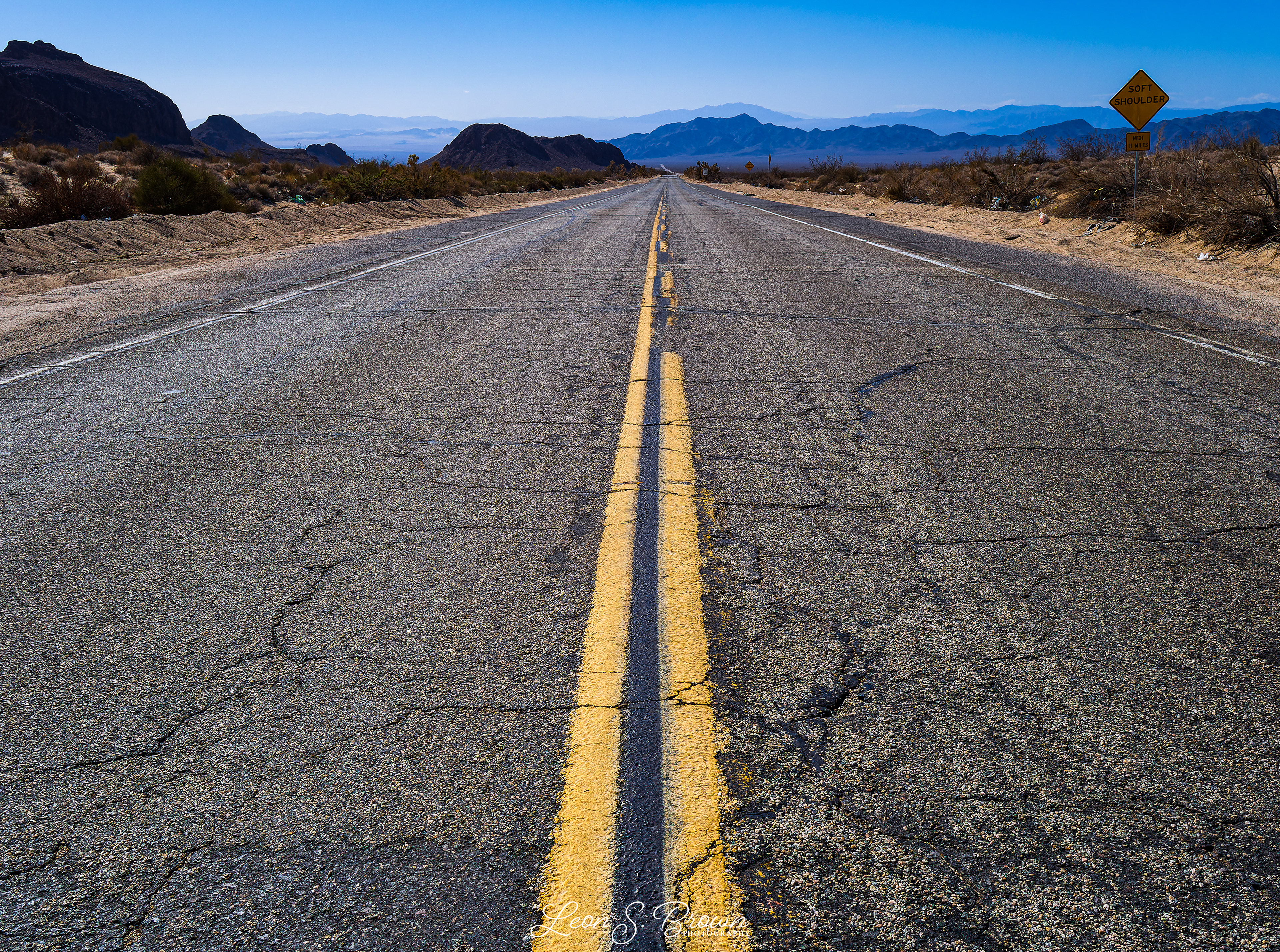 Kelbaker Road in the Mojave Desert