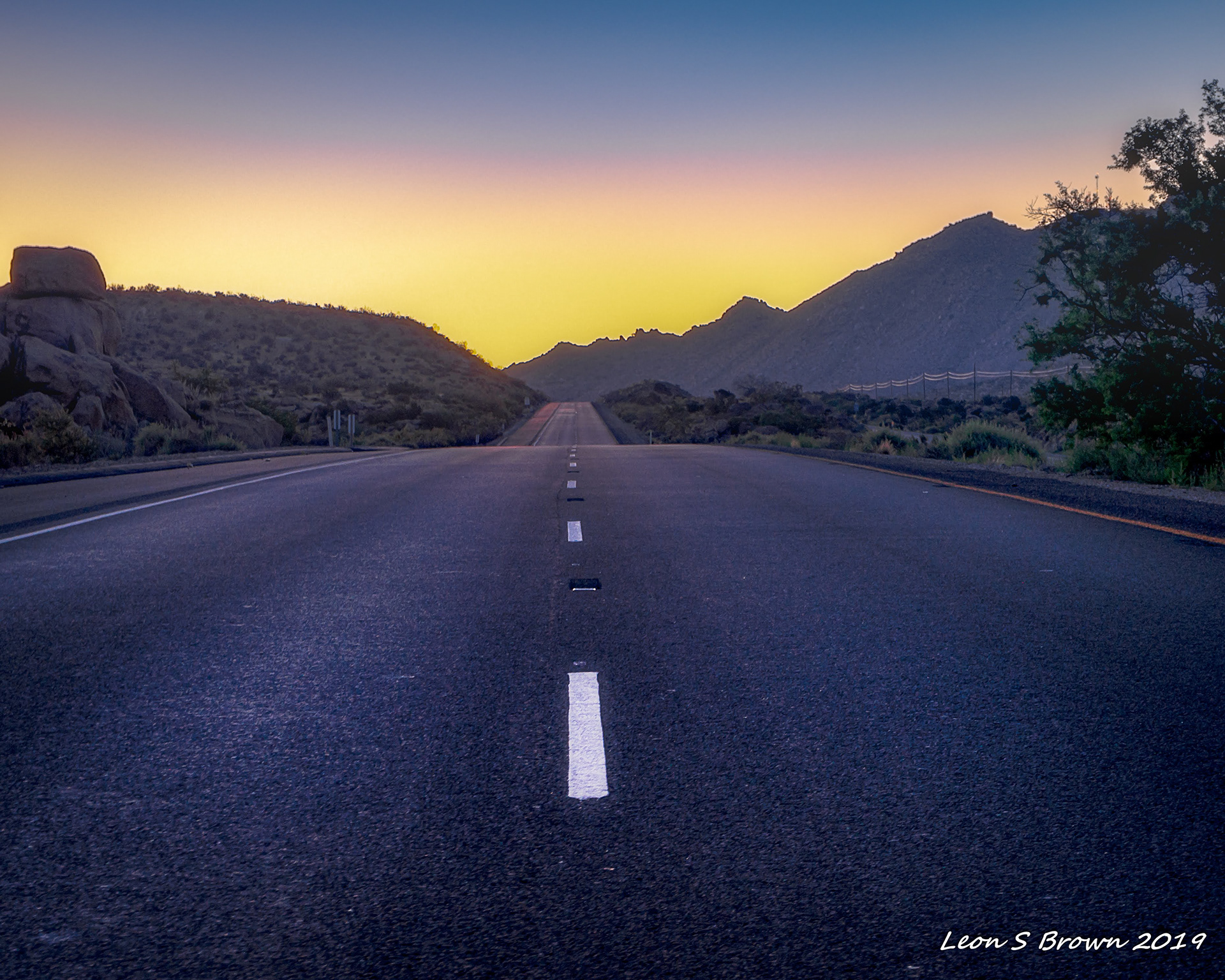 Just before sunrise near Jacomba