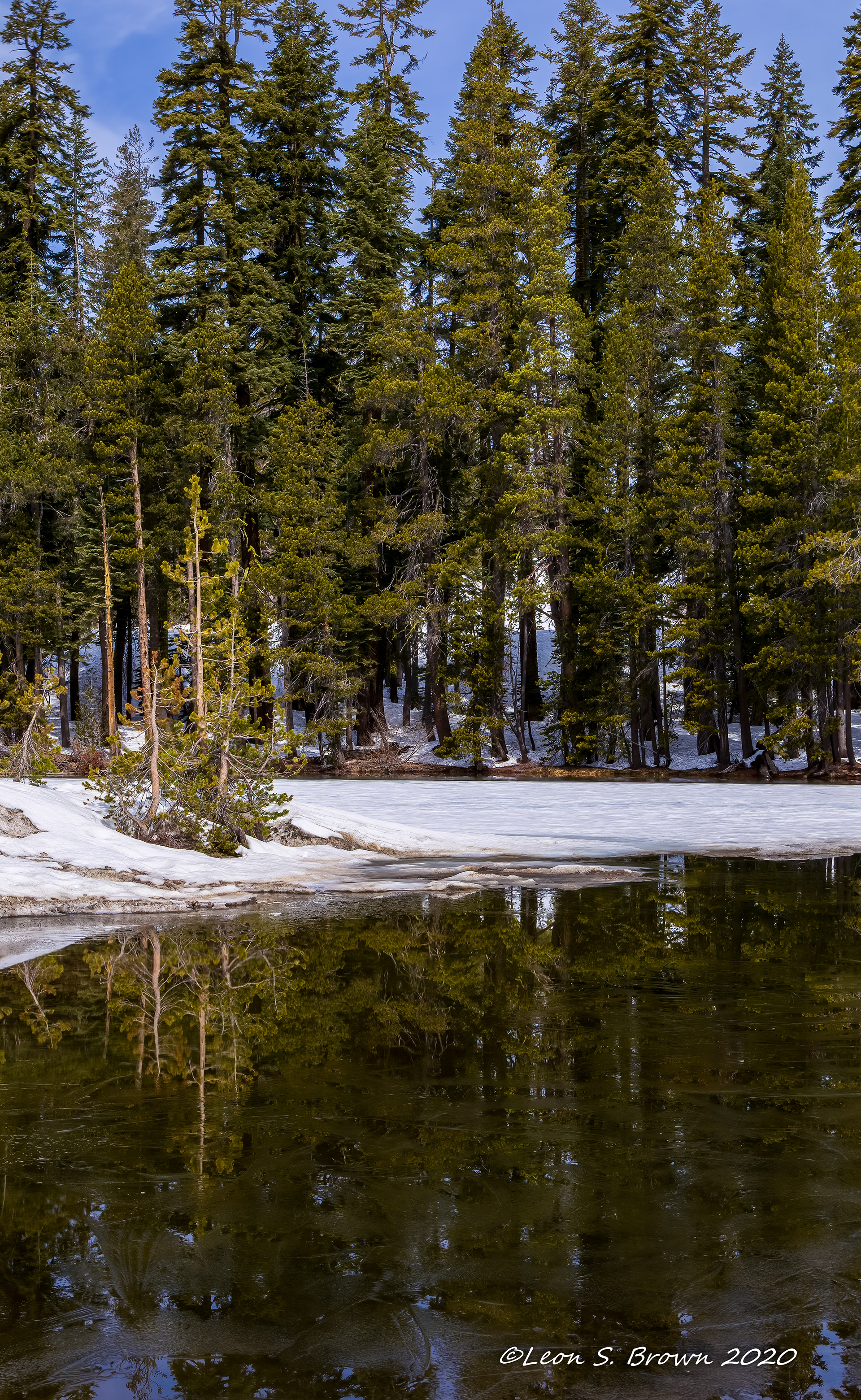 Lake on top of Donner Summit