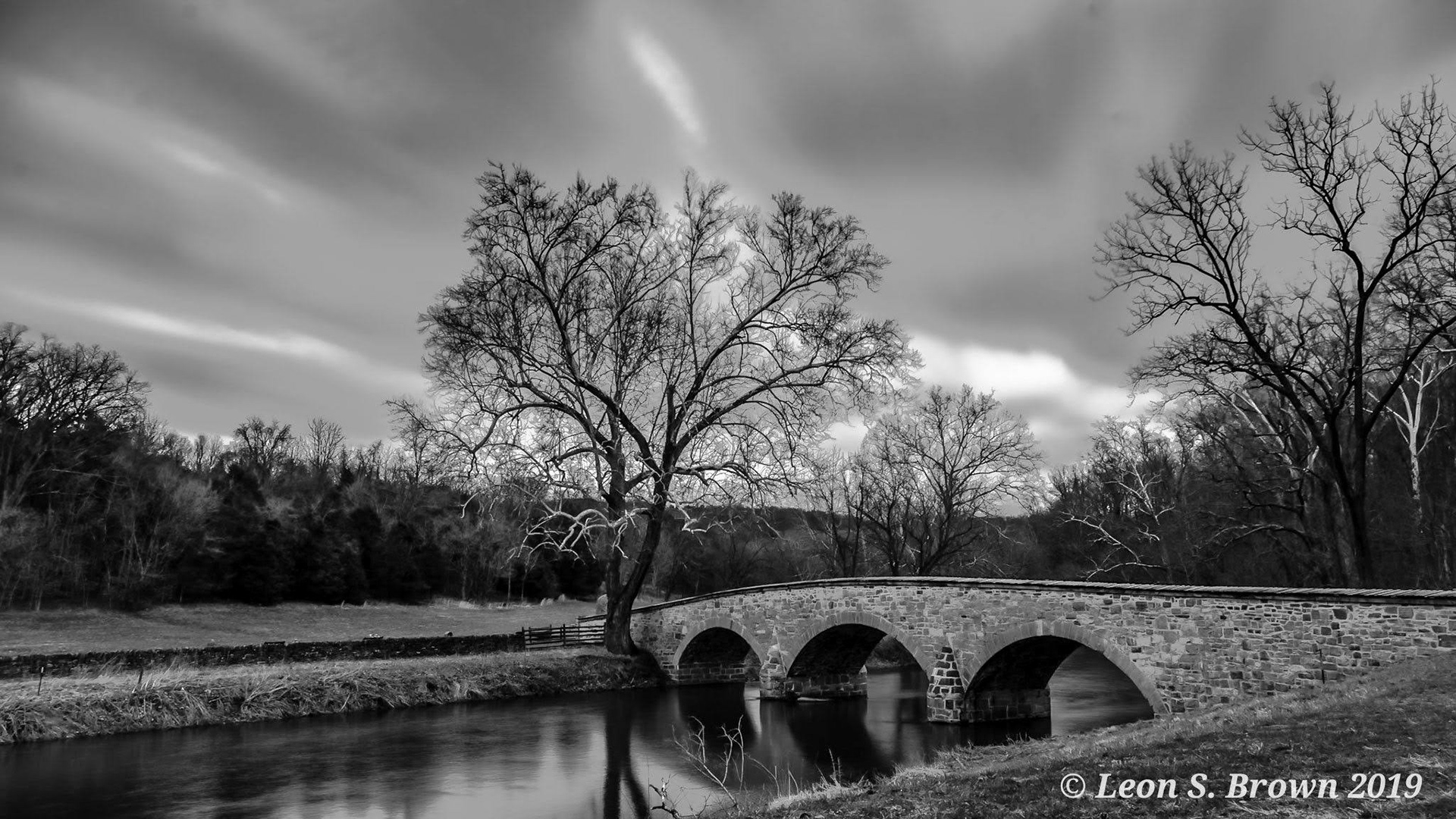The Burnside Bridge at Antietam National Battlefield near Sharpsburg, Maryland