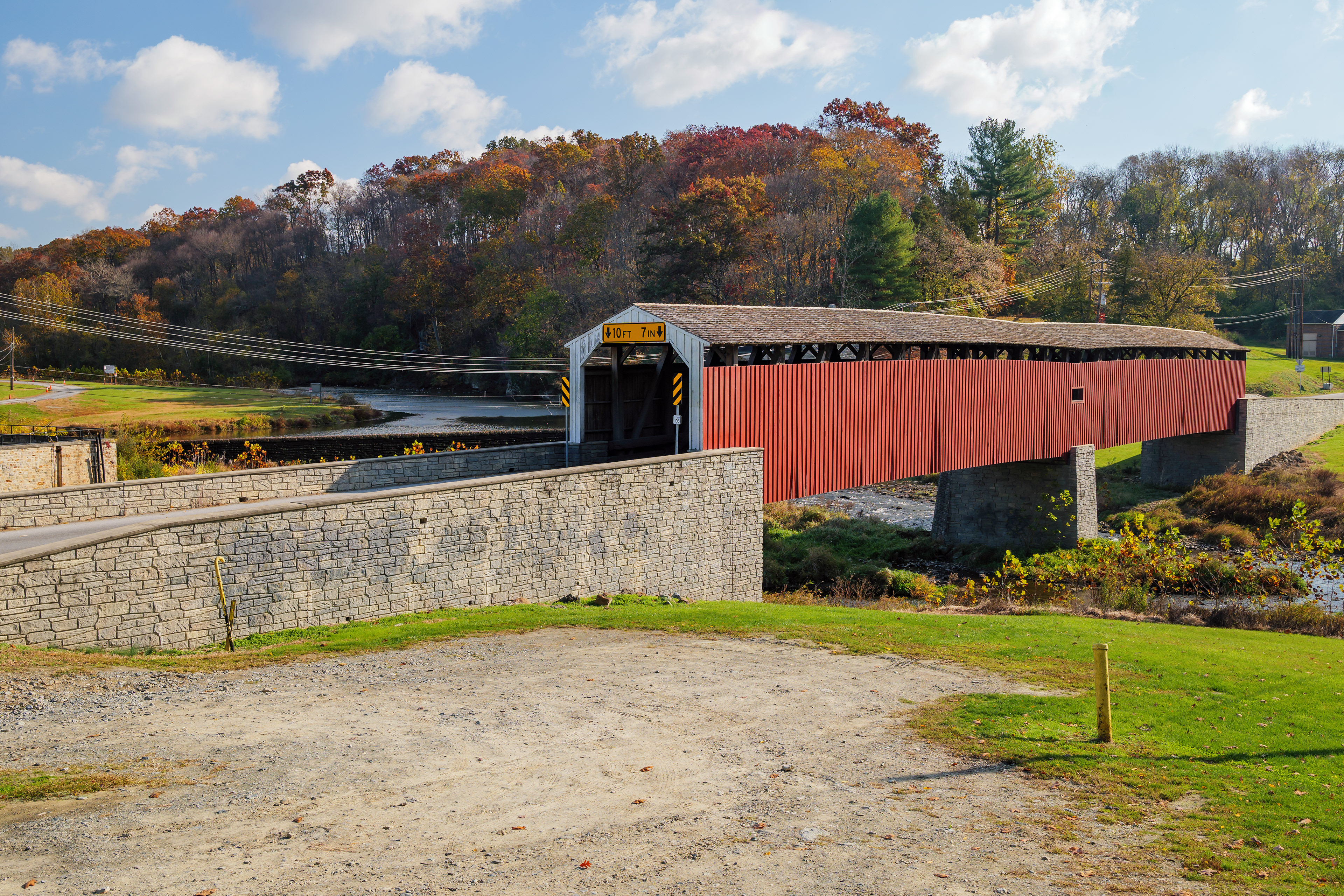 Pine Grove Covered Bridge in Nottingham