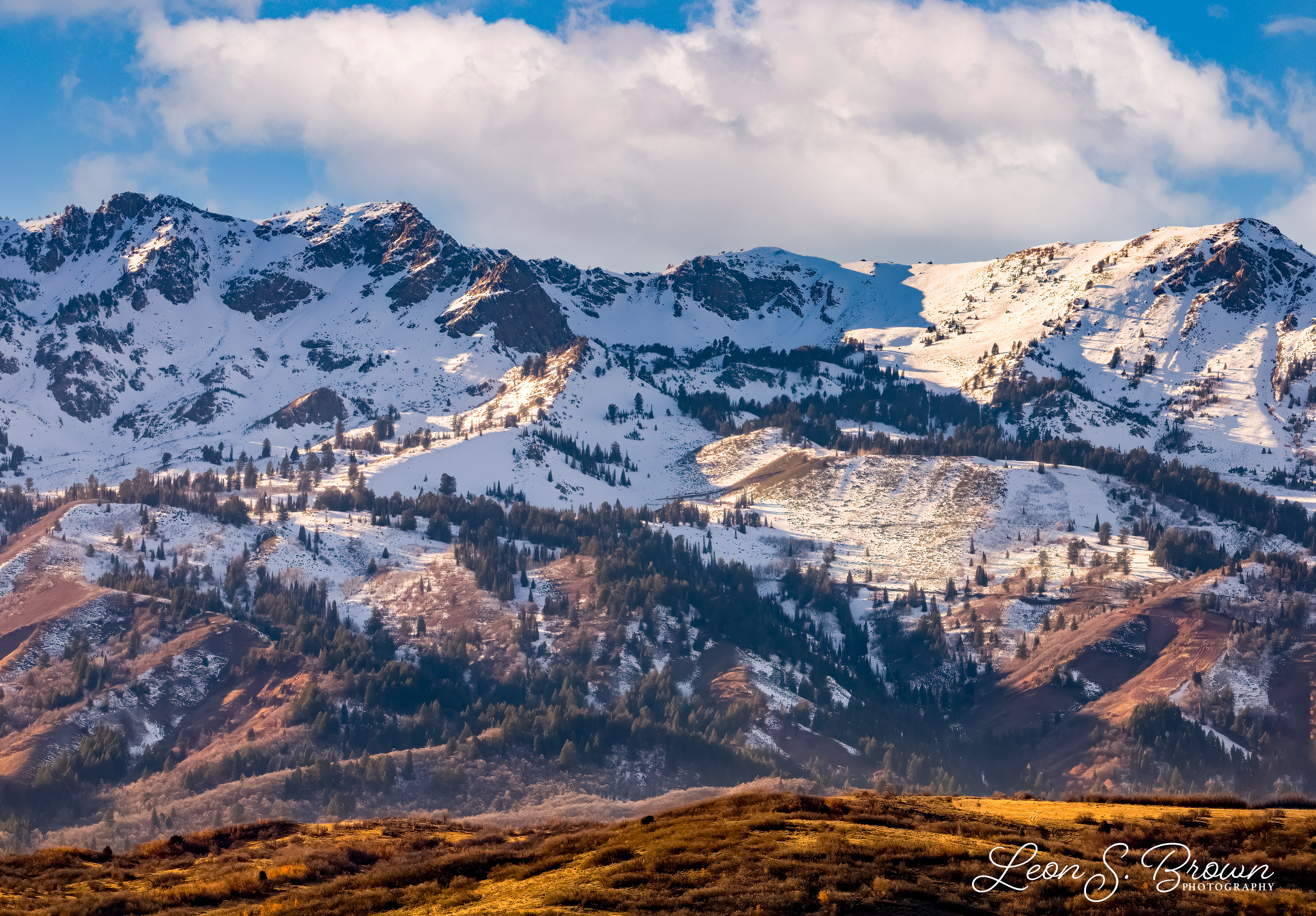 Thurston Peak Mountain Range in Utah