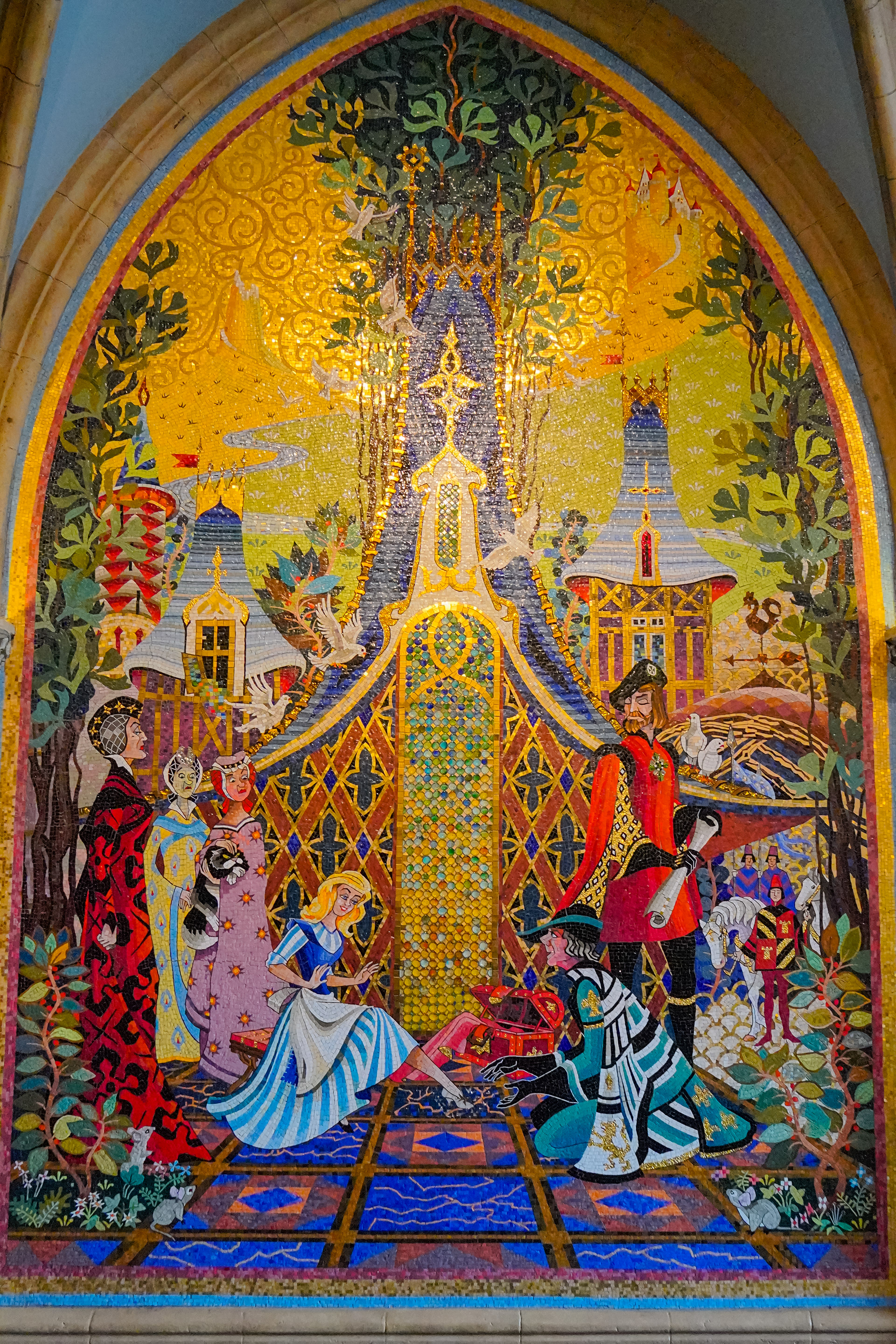 Cinderella Castle Mosaic Murals