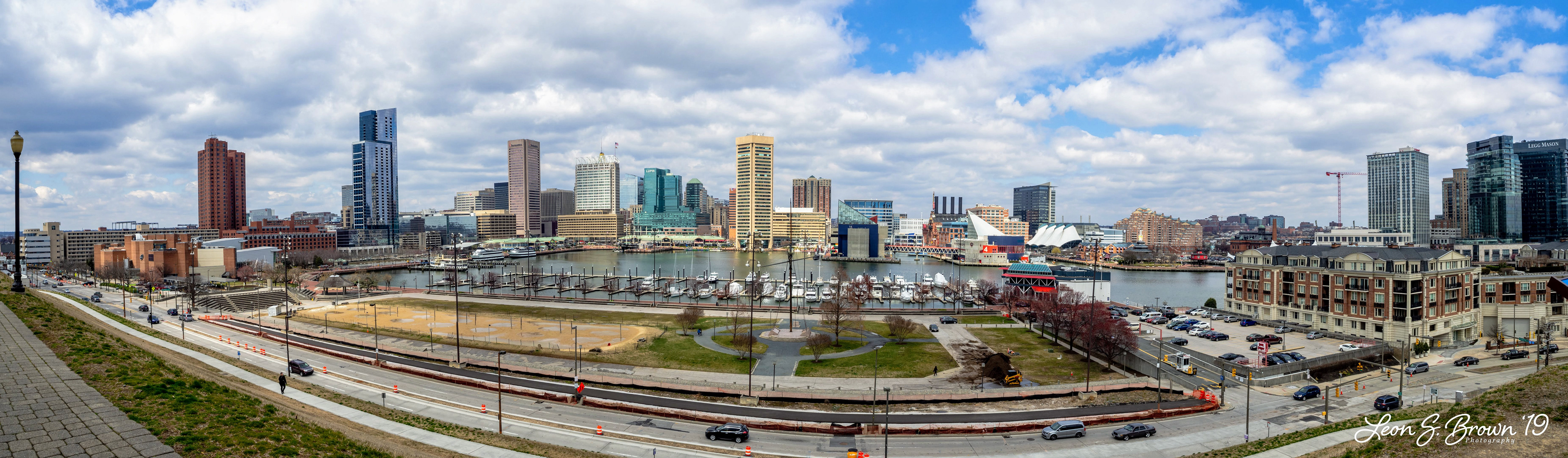The Inner Harbor in Baltmore from Federal Hill