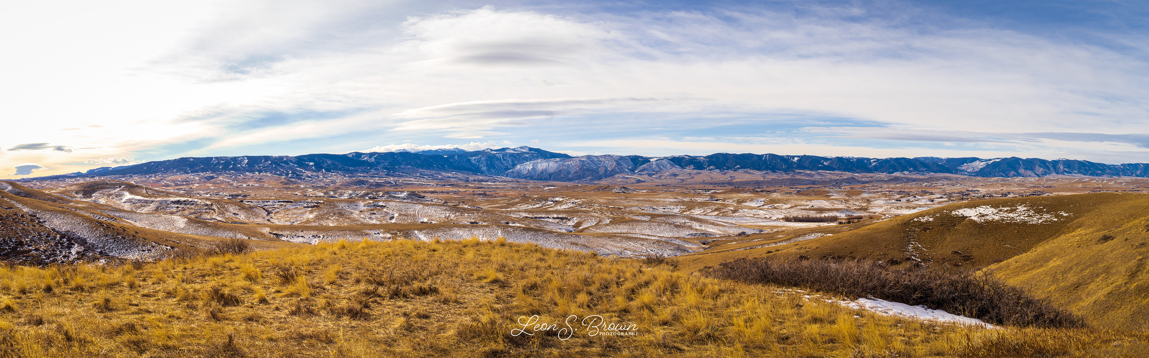 Bighorn Mountains from Sheridan Wyoming