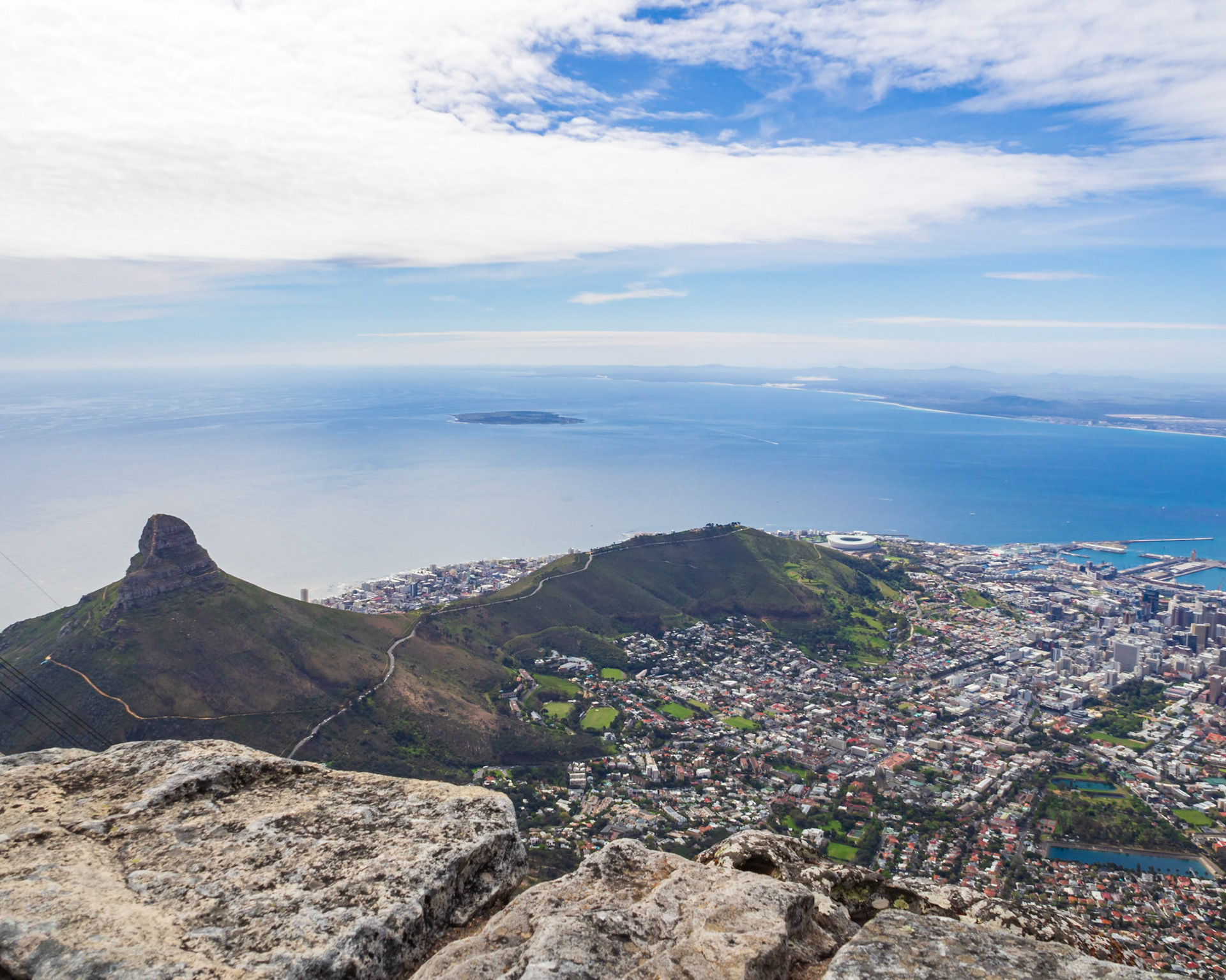 Cape Town Coastline from Table Mountain