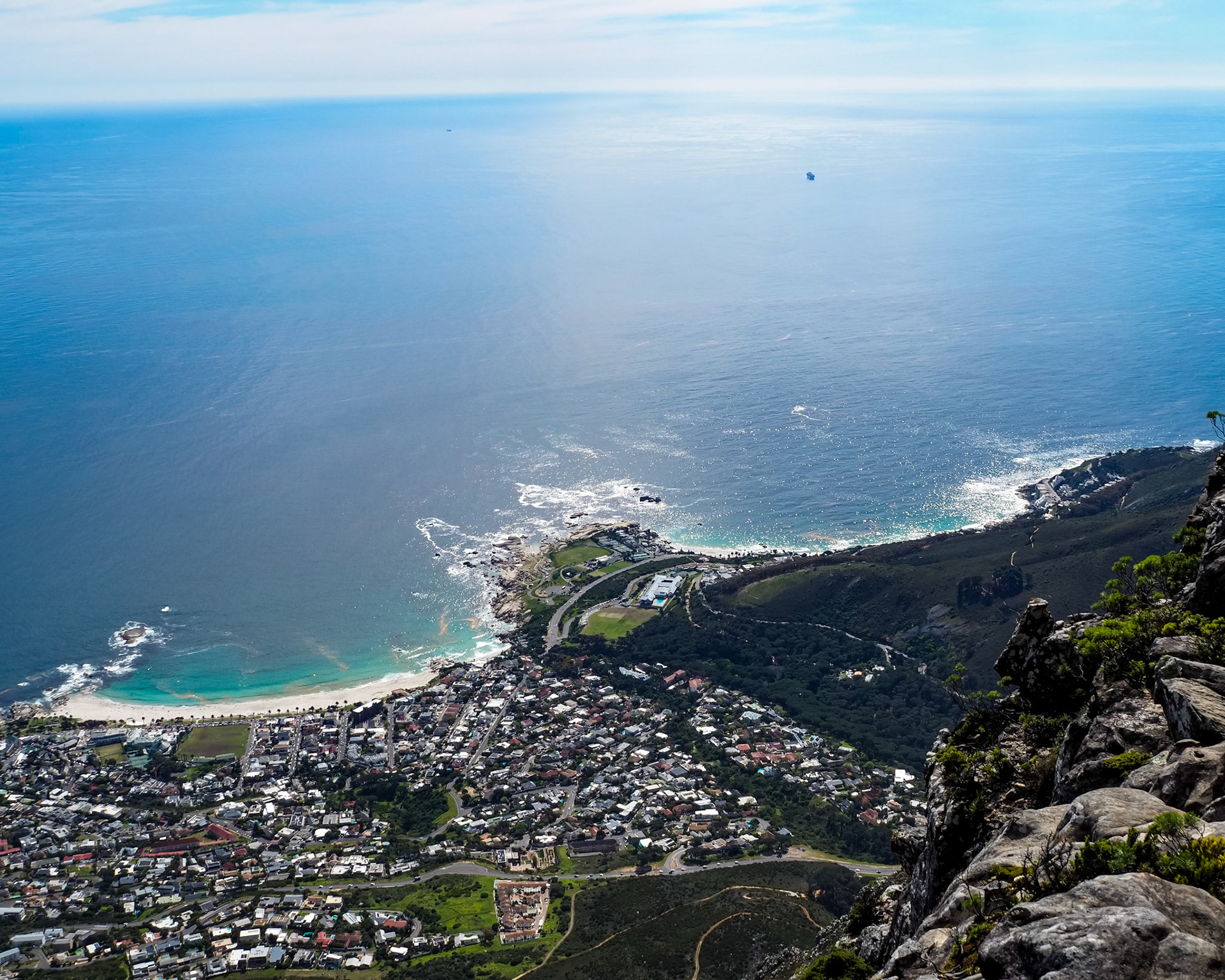 Cape Town Coastline from Table Mountain