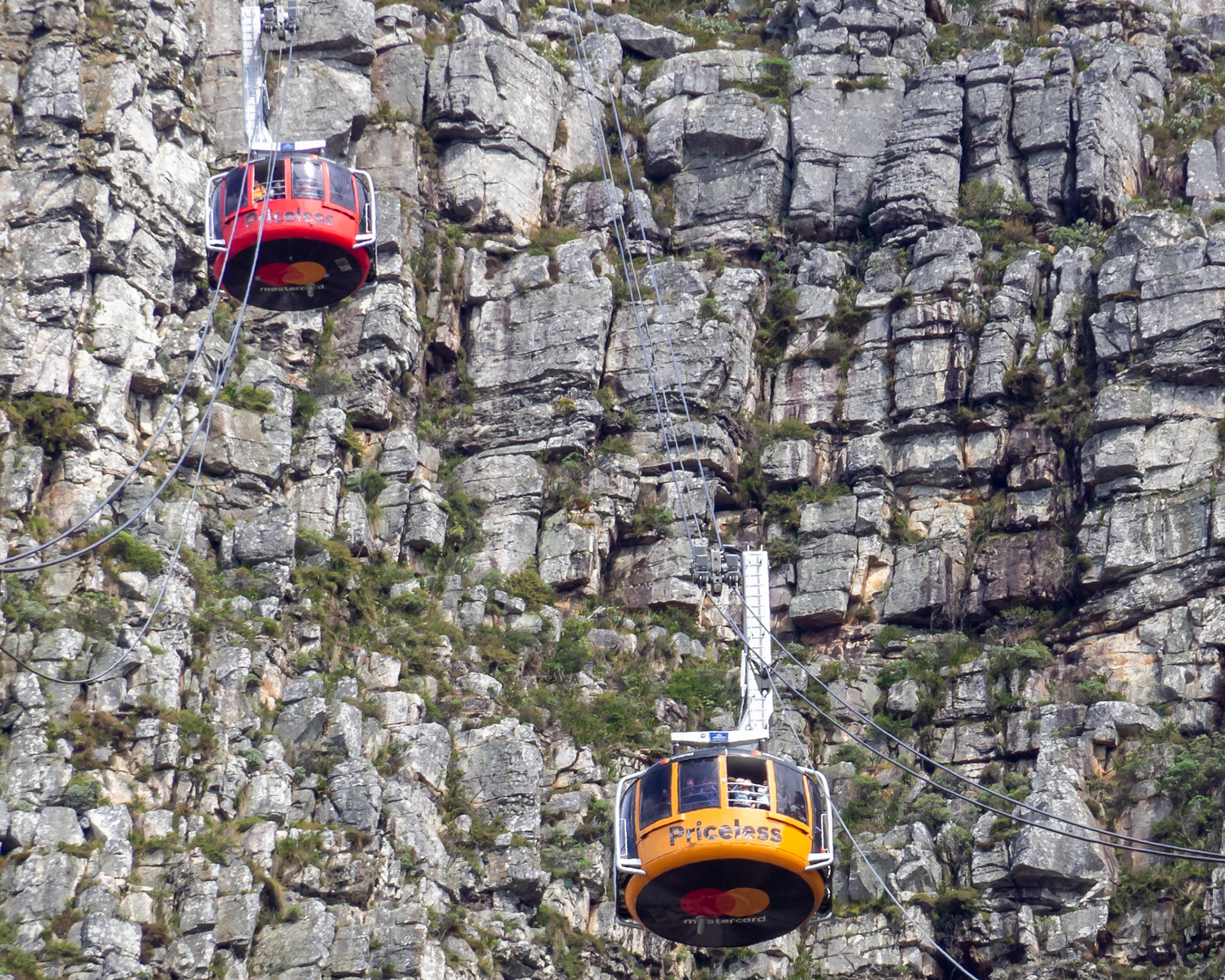 Transportation to the top of Table Mountain