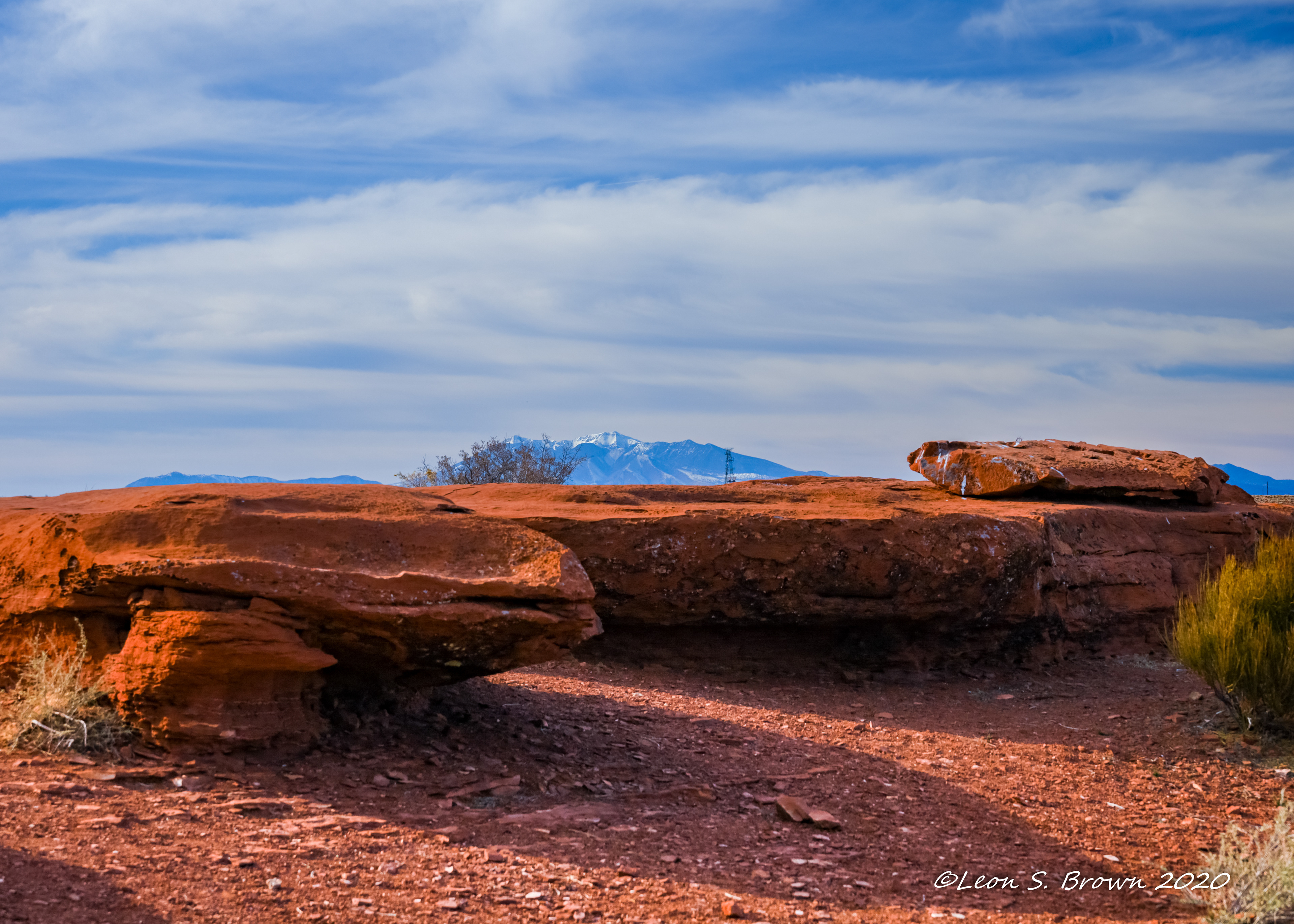 Rock Formations at Meteor Crater Rest Area in Arizona