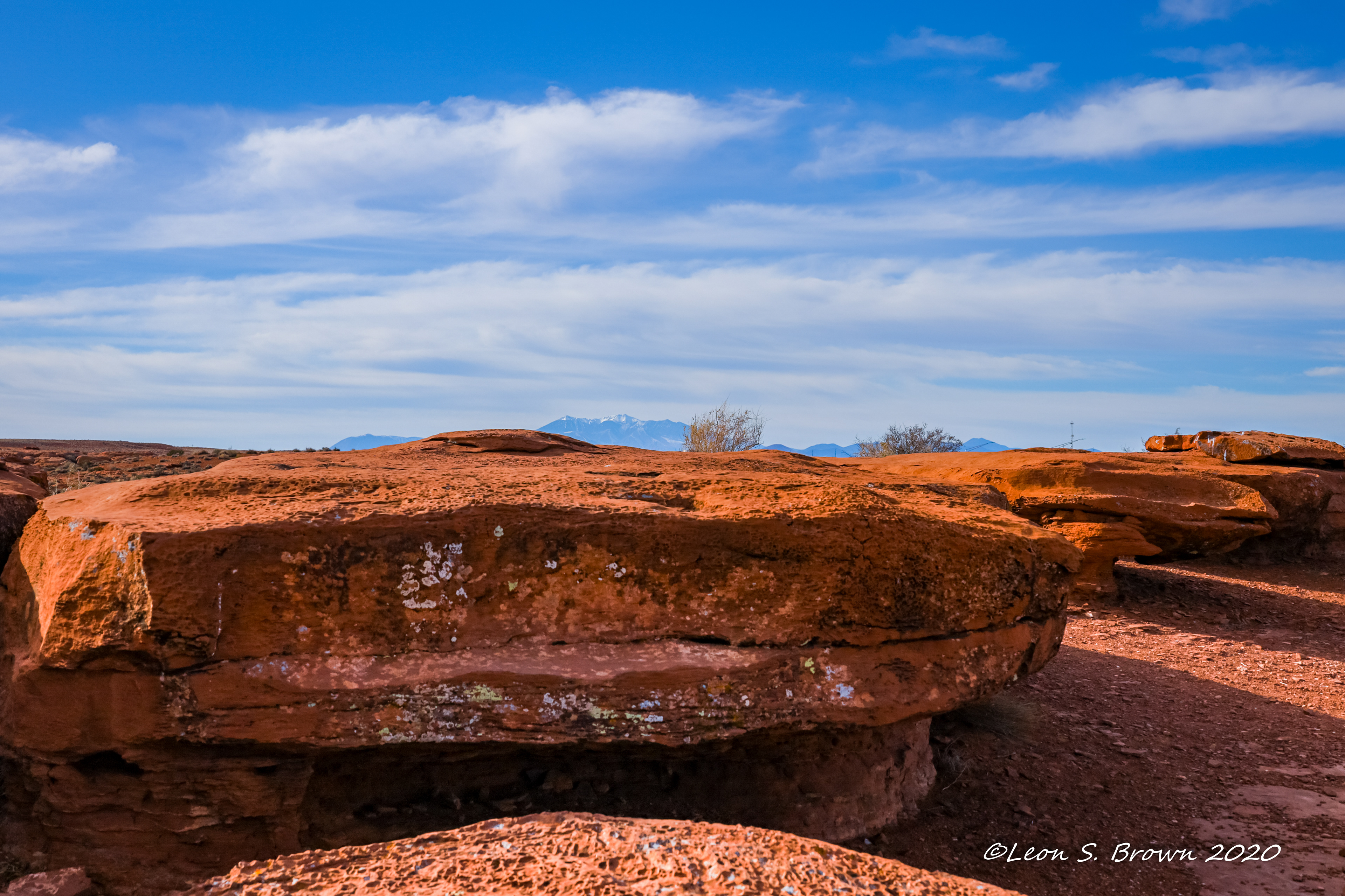 Rock Formations at Meteor Crater Rest Area in Arizona