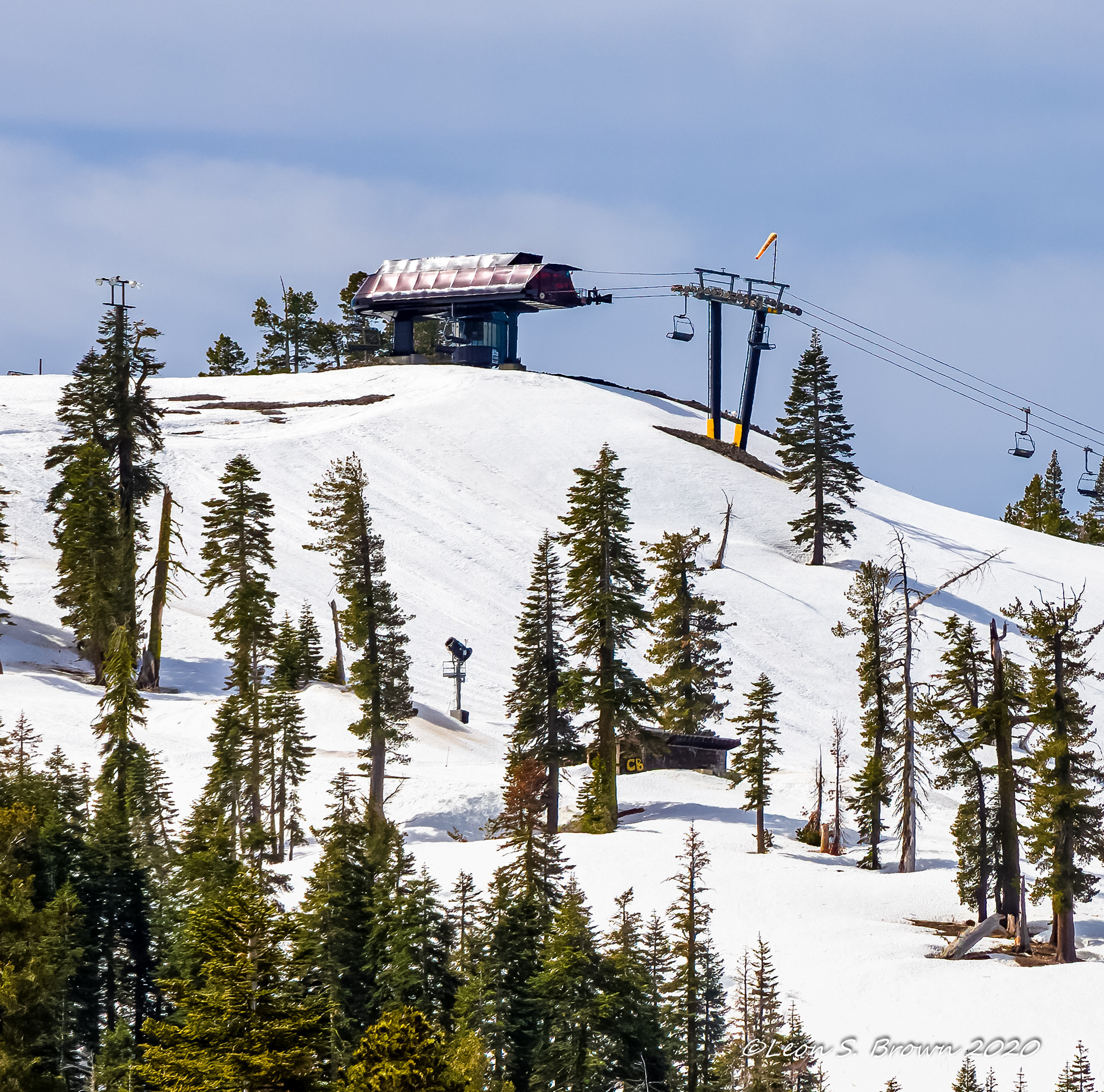 Ski Lift on top of Boreal Mountain