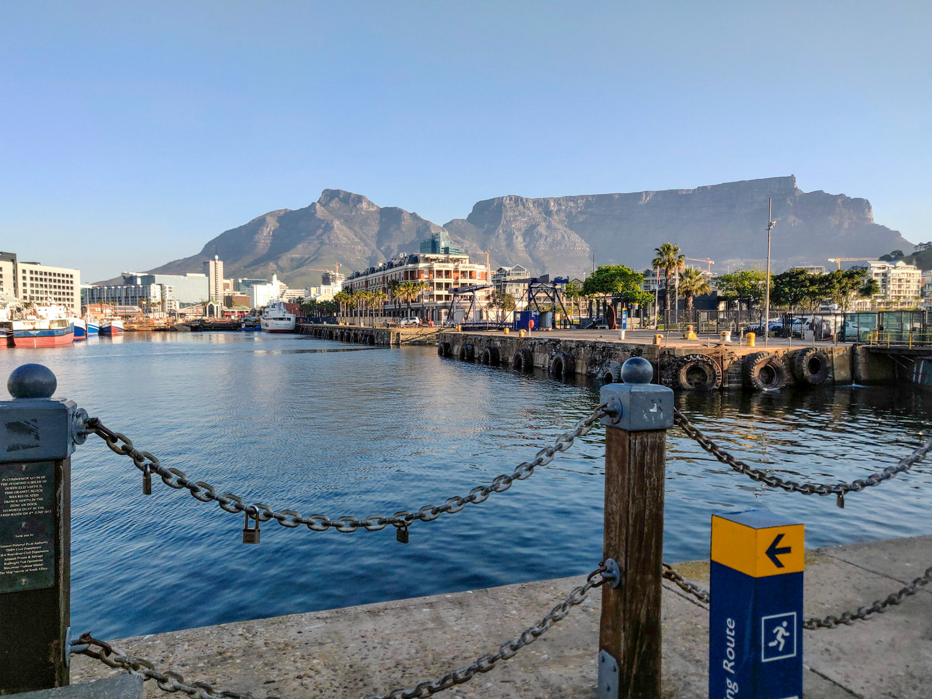 Victoria & Alfred Waterfront with Table Mountain in the background