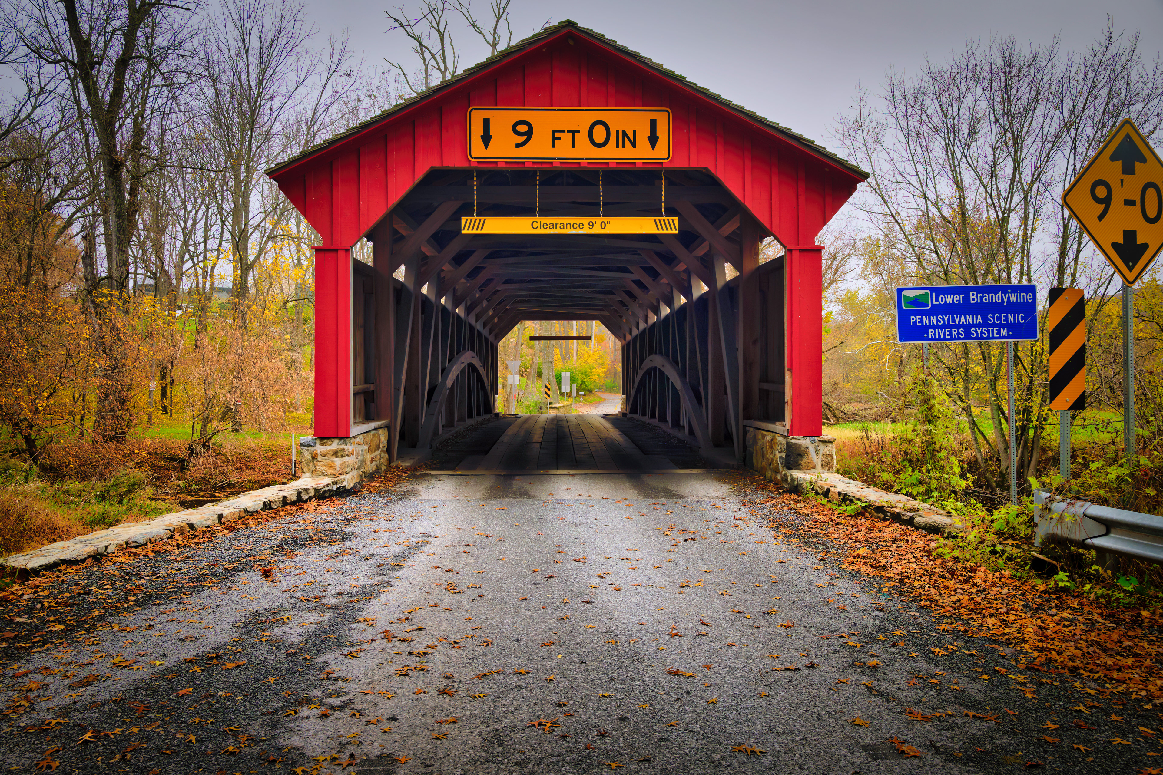 Speakman Number 1 Covered Bridge in East Fallowfield Township