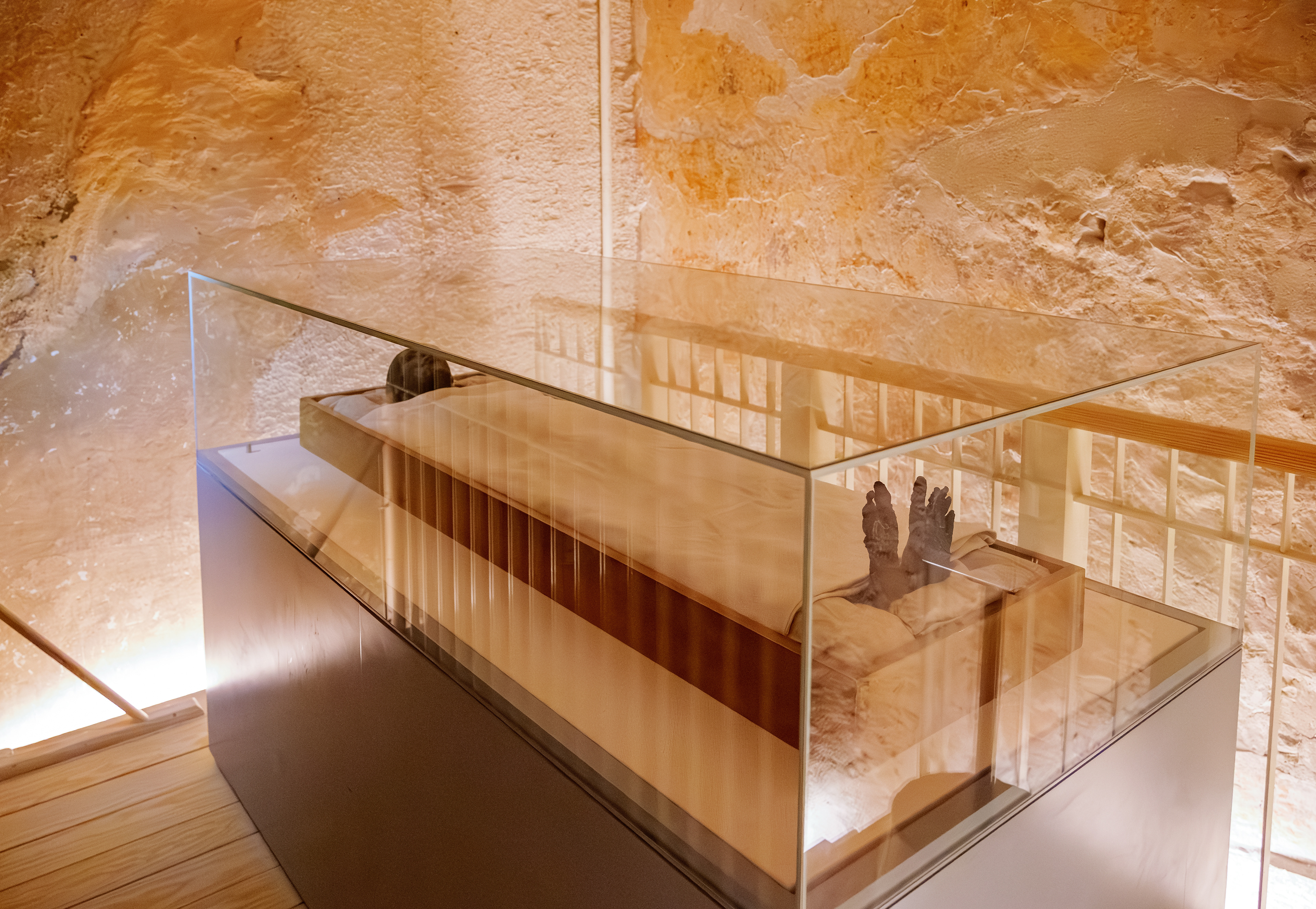 Mummy of Tutankhamun (King Tut) at Valley of the Kings